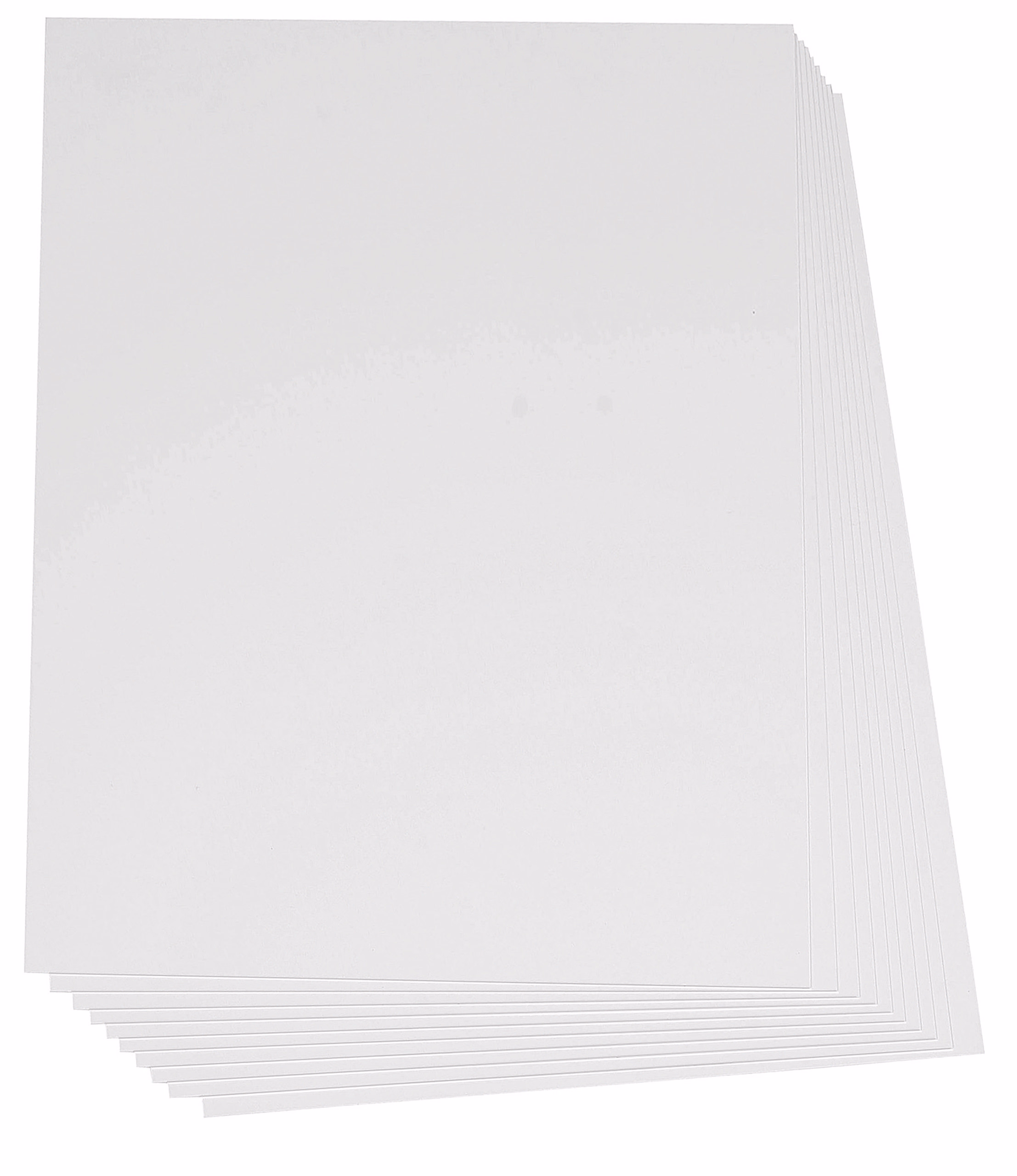 PVC-Fogli bianchi, spess. 0,5mm, DIN A4, 10 pezzi