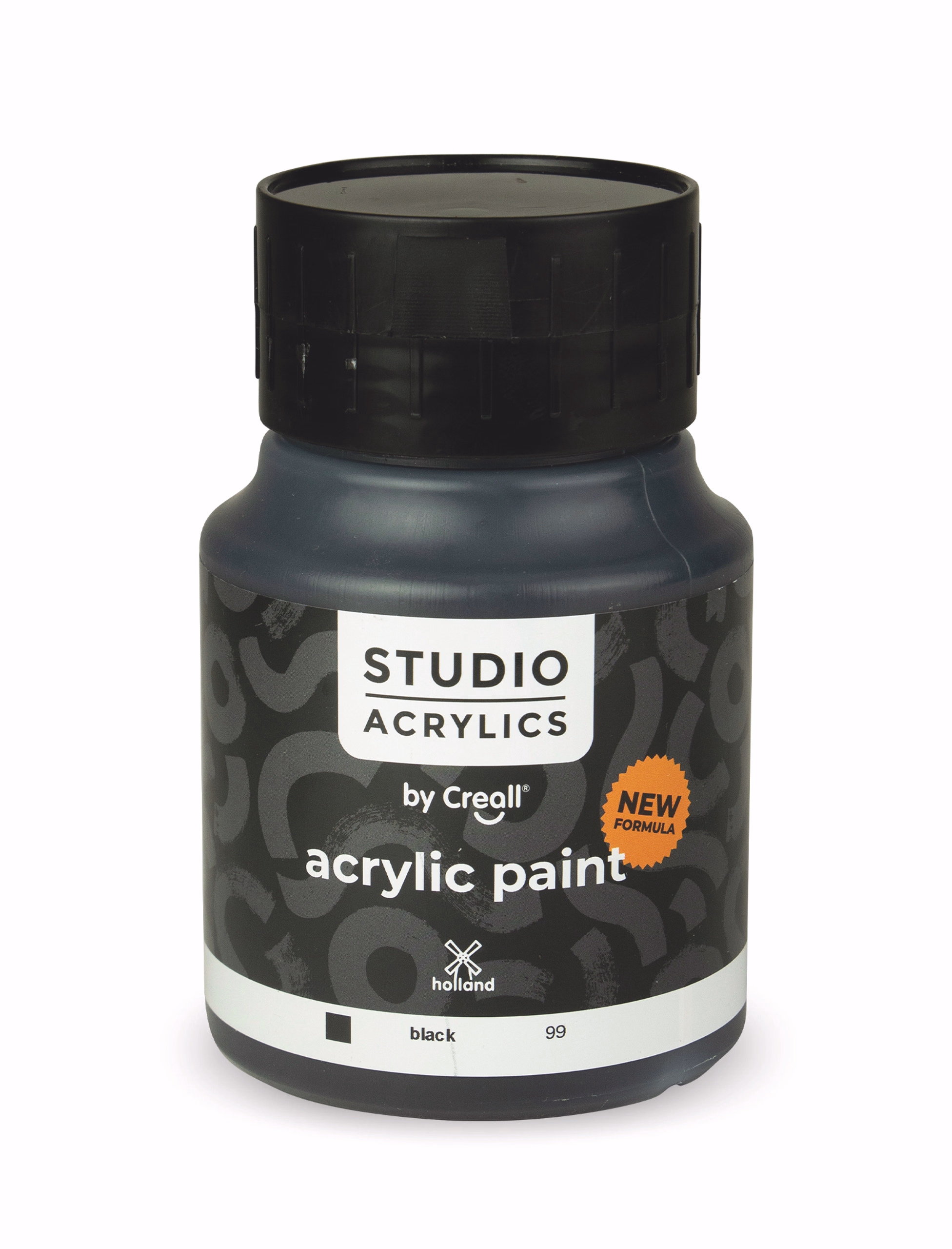 Creall Studio Acrylfarbe, 500 ml schwarz