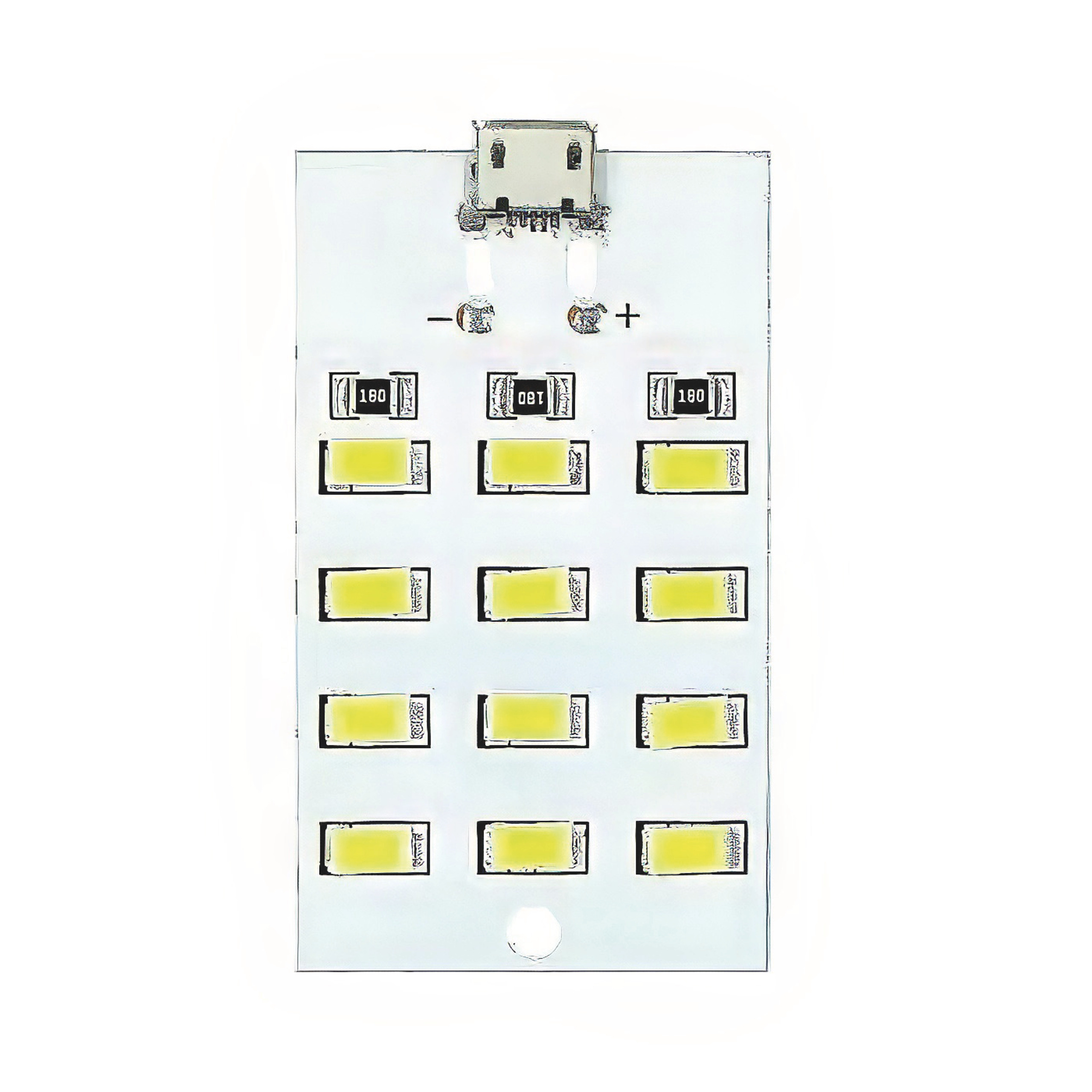 Panel LED 5V Micro-USB 12 LED