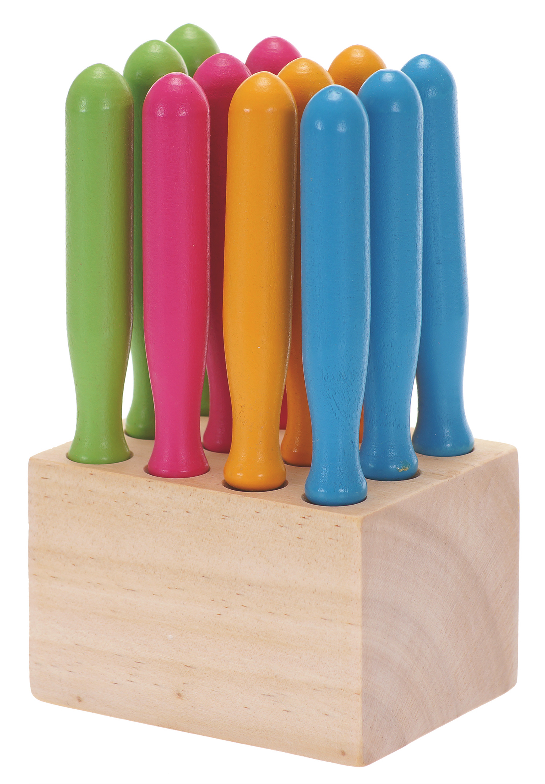 Aiguilles à piquer et bloc en bois