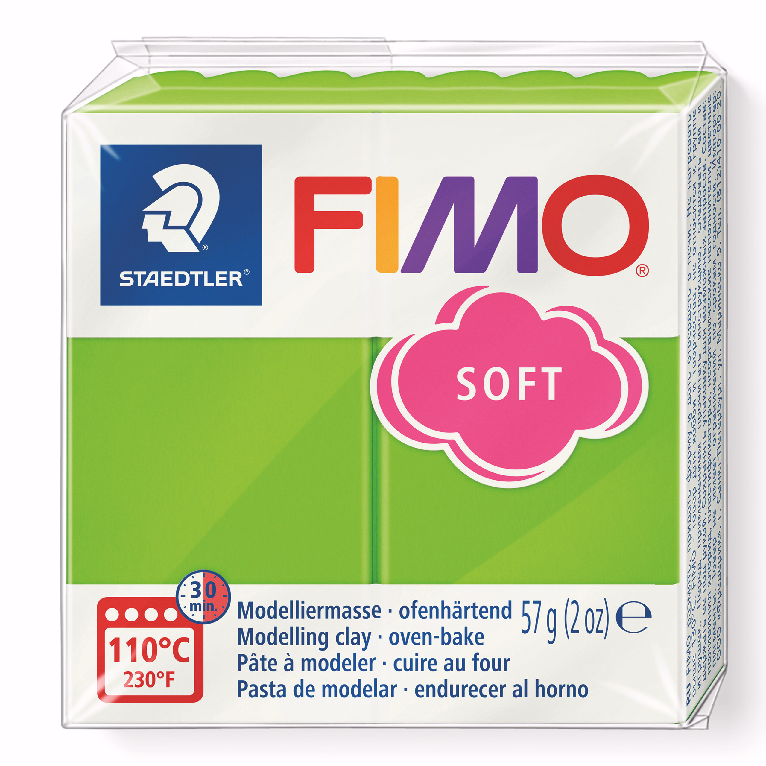 Fimo Soft, 57g, verde mela