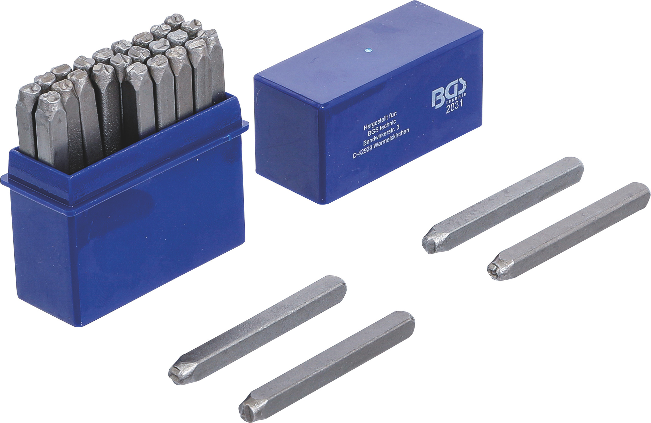 Slagstempels - Hoofdletters A-Z (4 mm) 27-delig