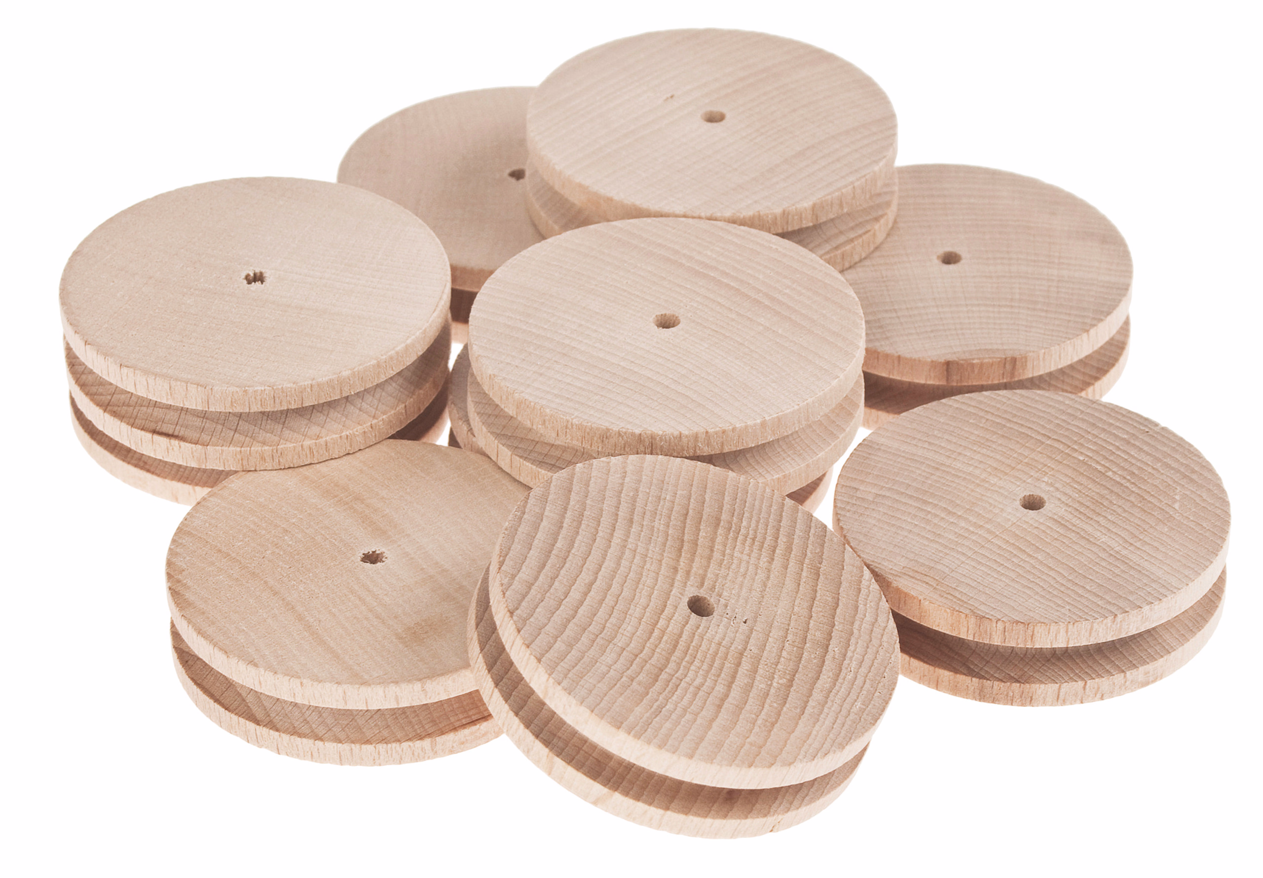 Rotelle con foro, 10 pezzi (60x15 mm)