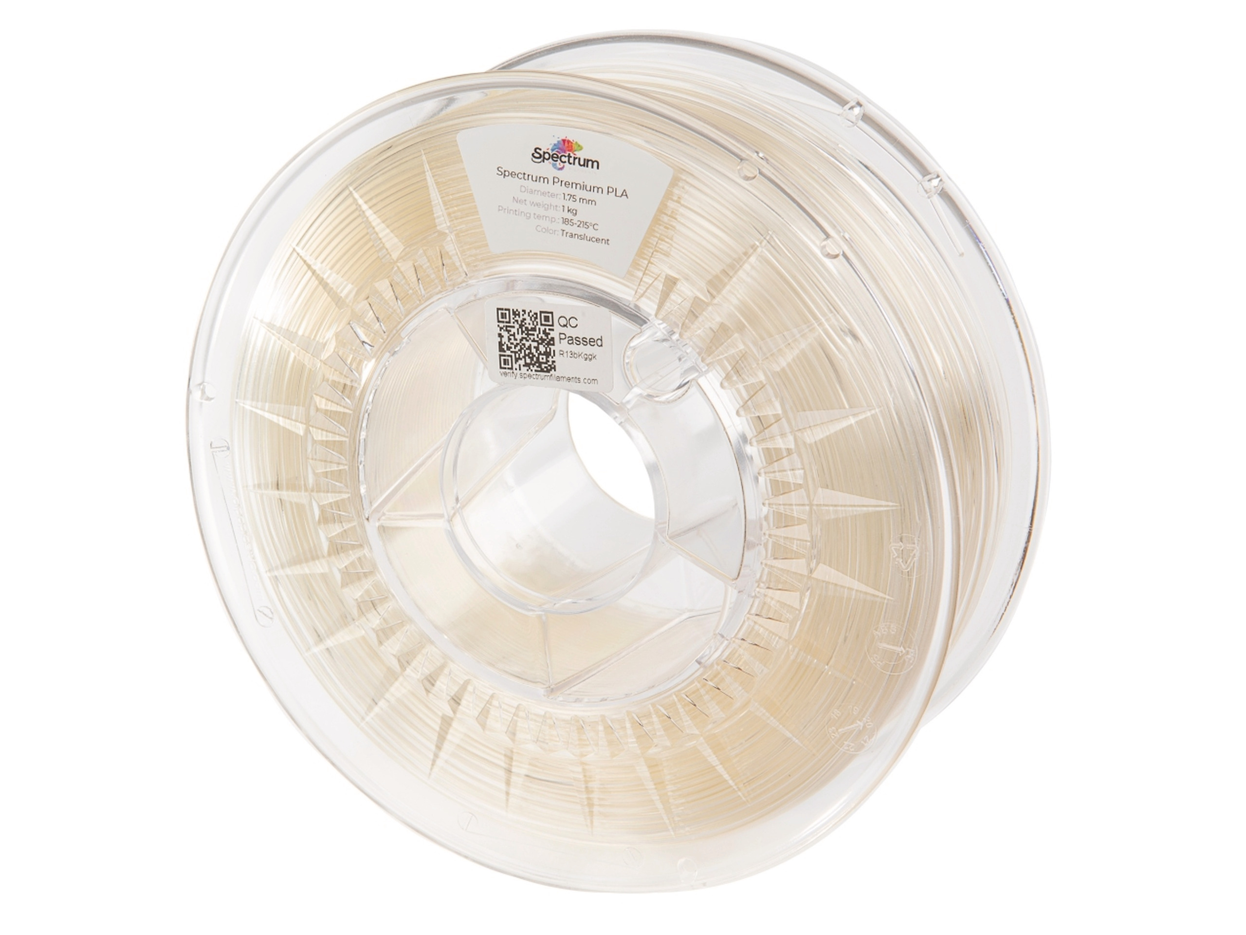 Spectrum PLA-Filament Premium, 1kg Translucent (1,75mm)