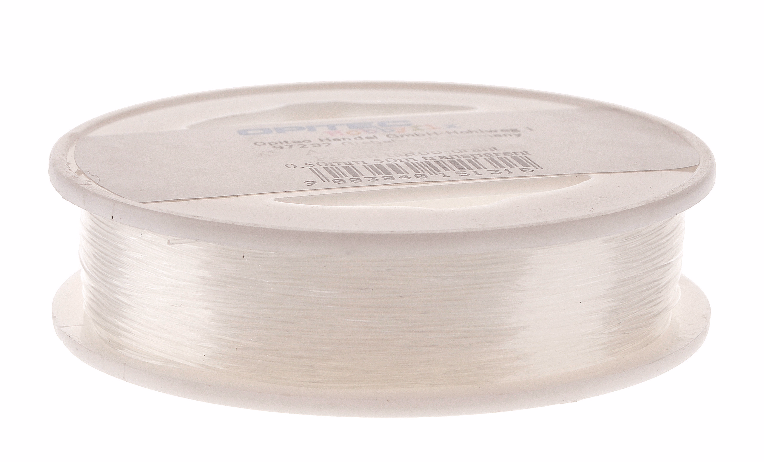 Perlenfaden (0,15 mm), 50 m transparent