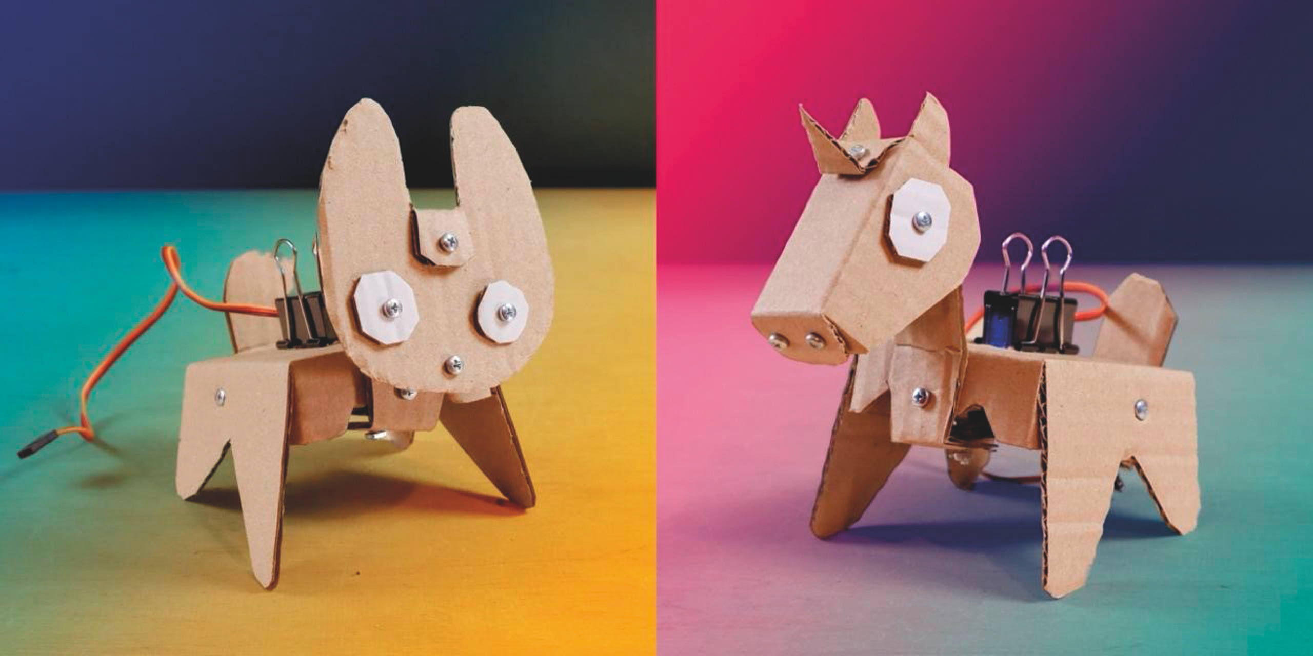 Cardboard Robot Bausatz Doggo/Unicorn vorgestanzt