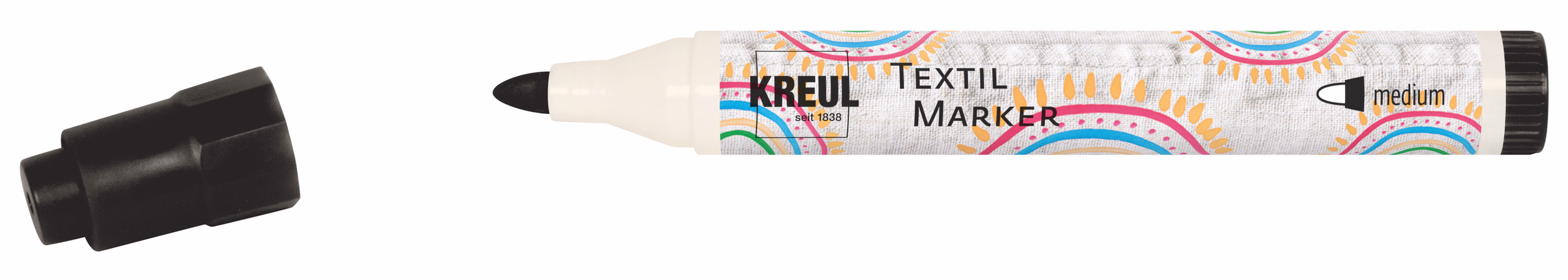 KREUL Textilmarker Medium, schwarz