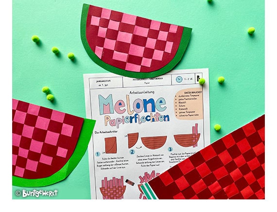 Melone Papierflechten