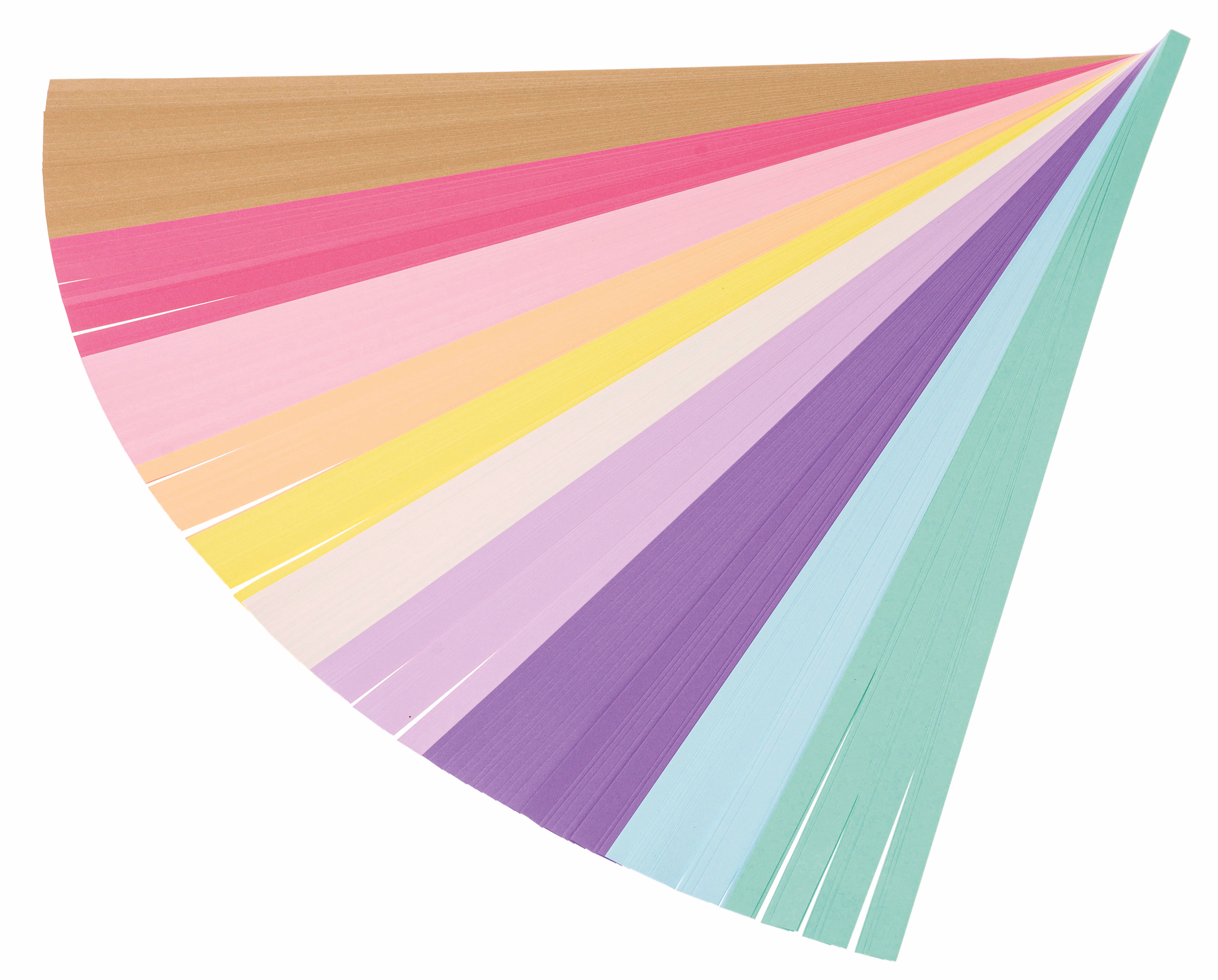 Flechtstreifen Pastell, 200 Stück (1 x 50 cm)
