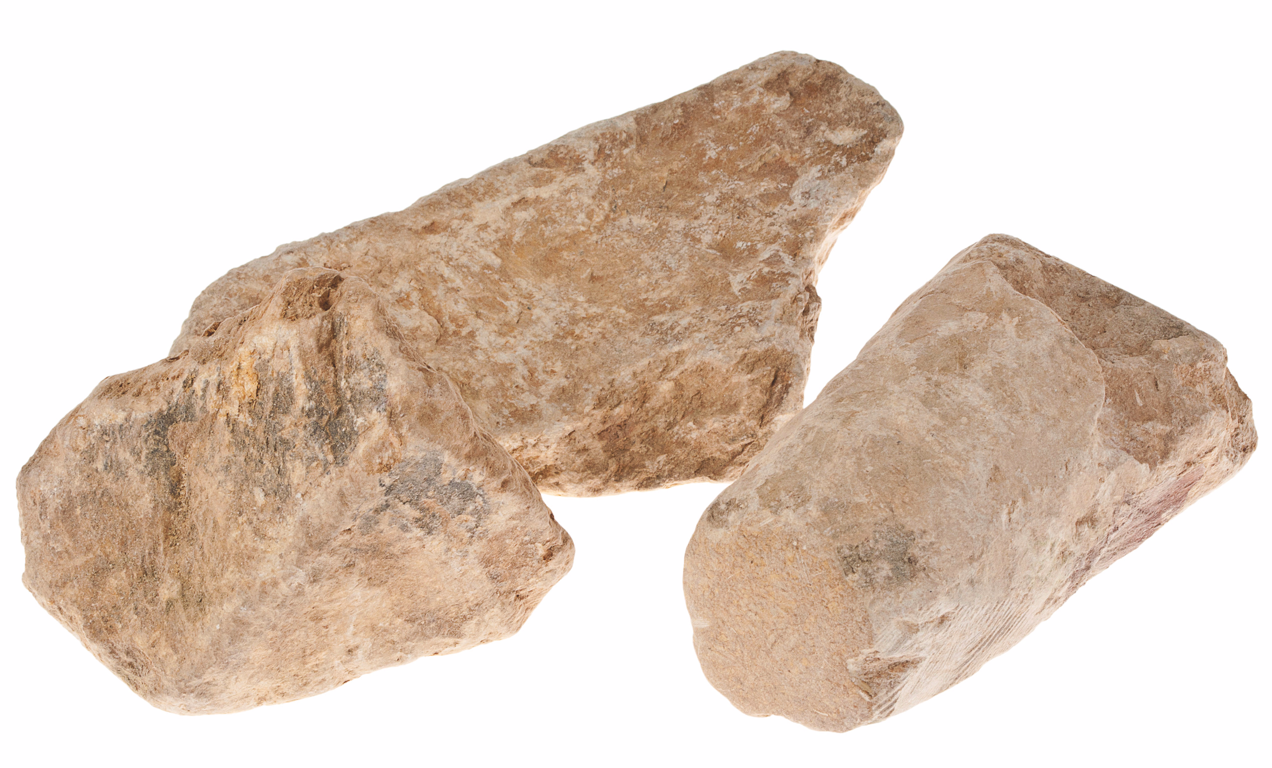 Speksteen brokstukken, 20 kg, roodbruin