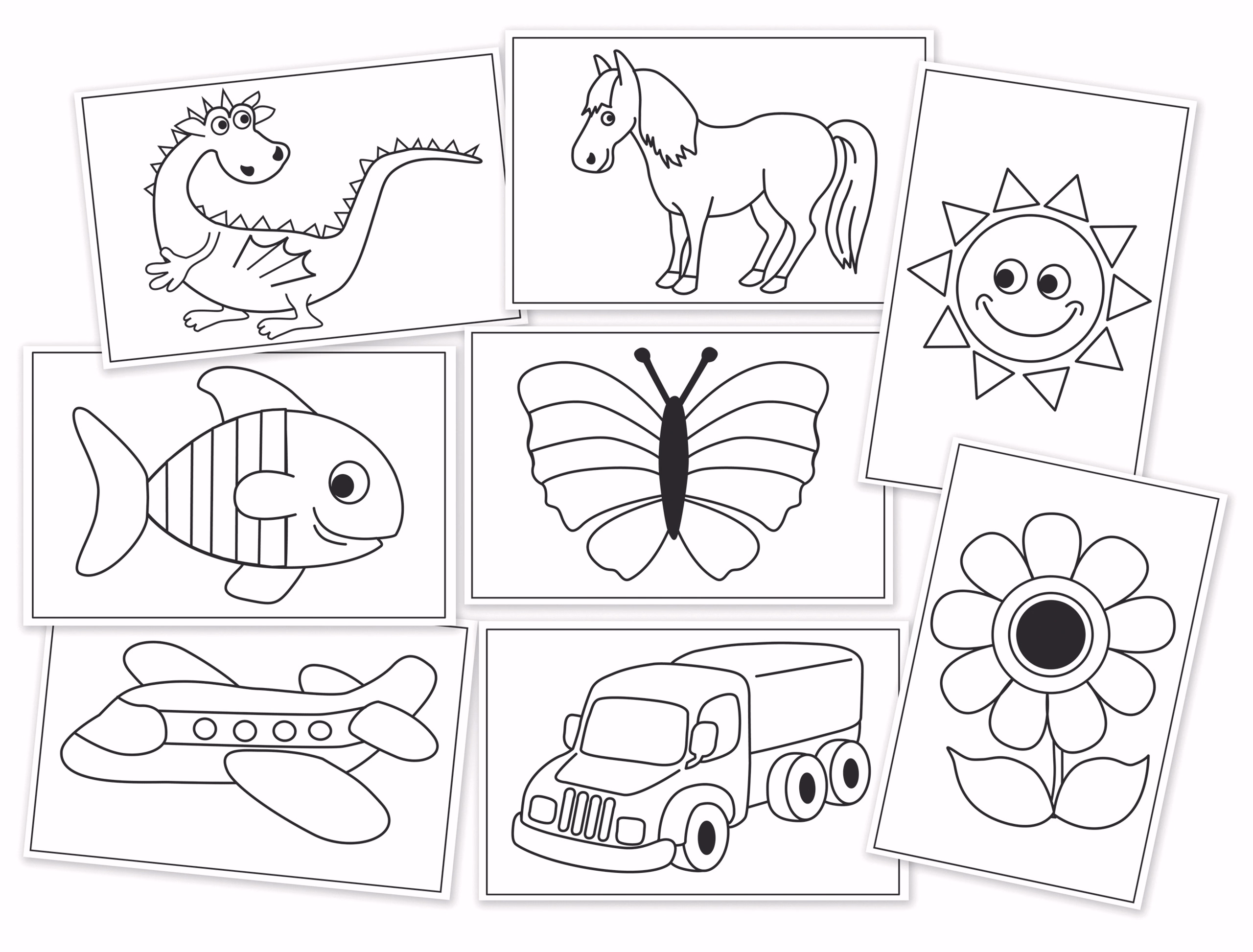 Motivstickkarton, 48 Blatt weiß