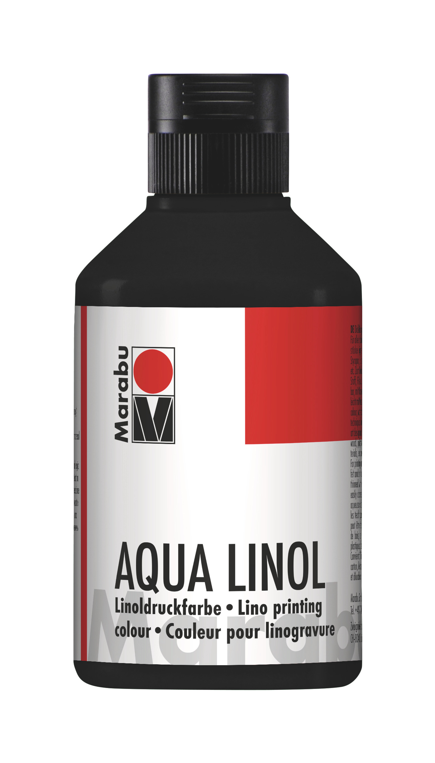 Linodruk verf Marabu Aqua (250 ml) zwart