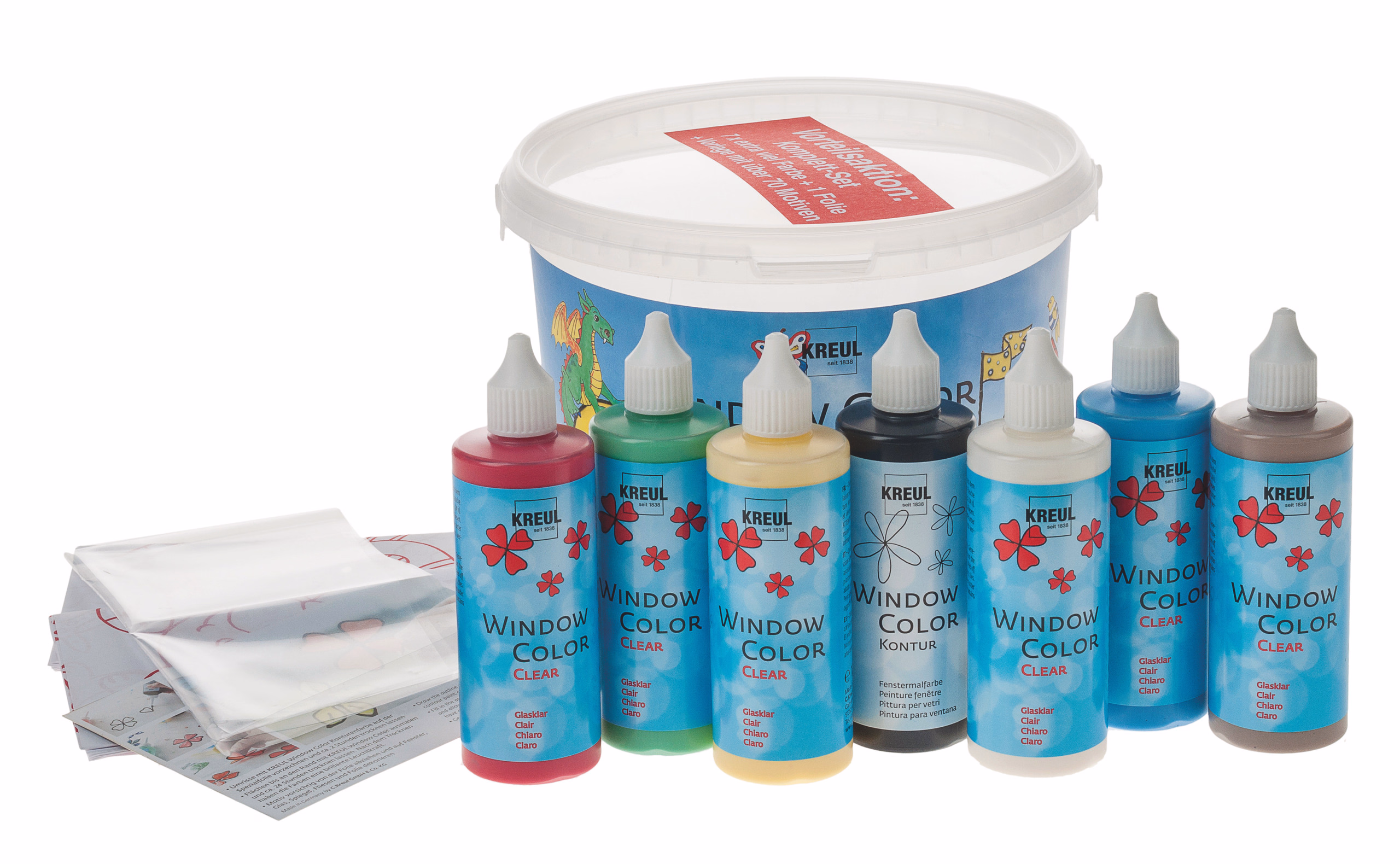 Set Window Color XL, 6 couleurs, 70 motifs