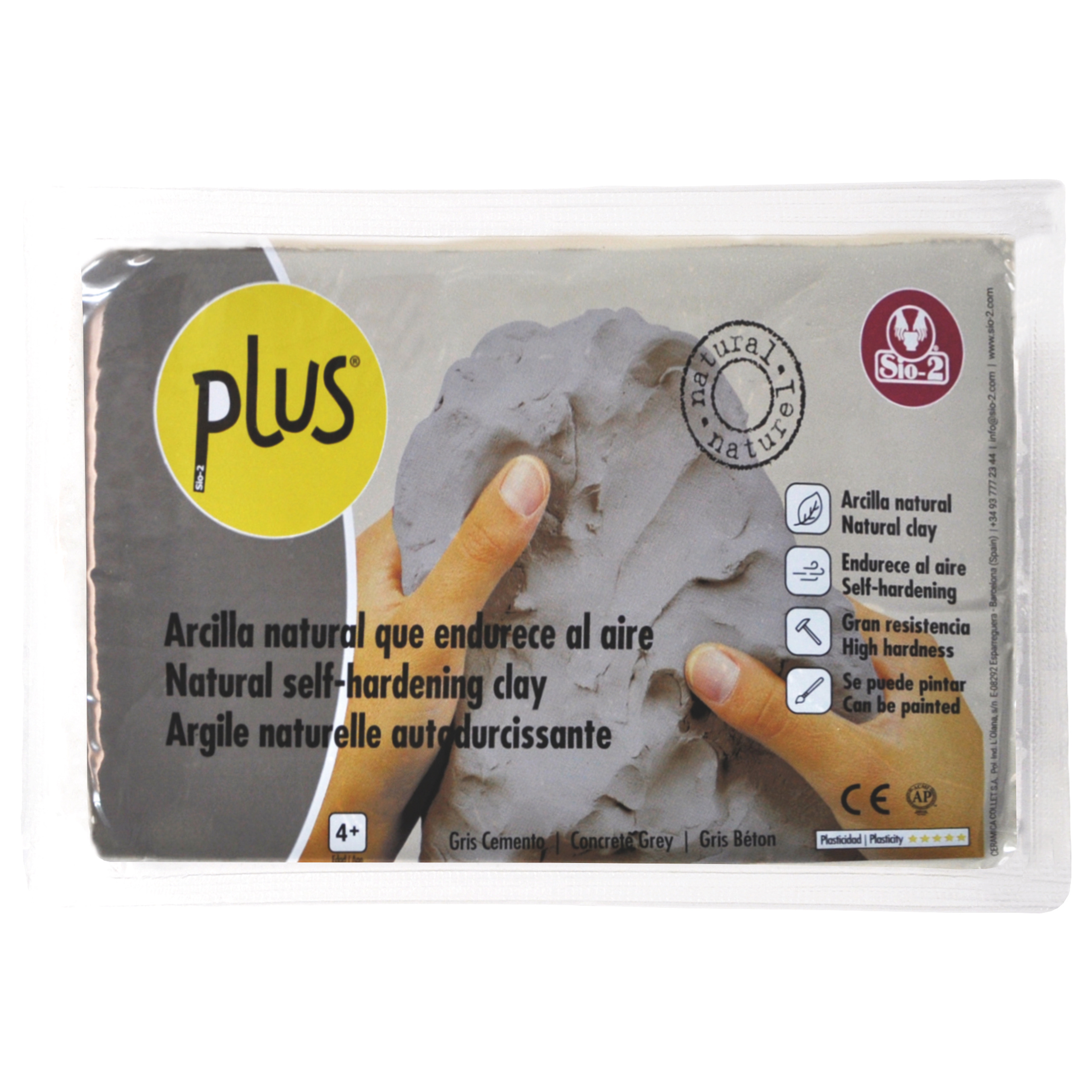 SIO-2 PLUS - Soft-Ton 1000 g, betongrau