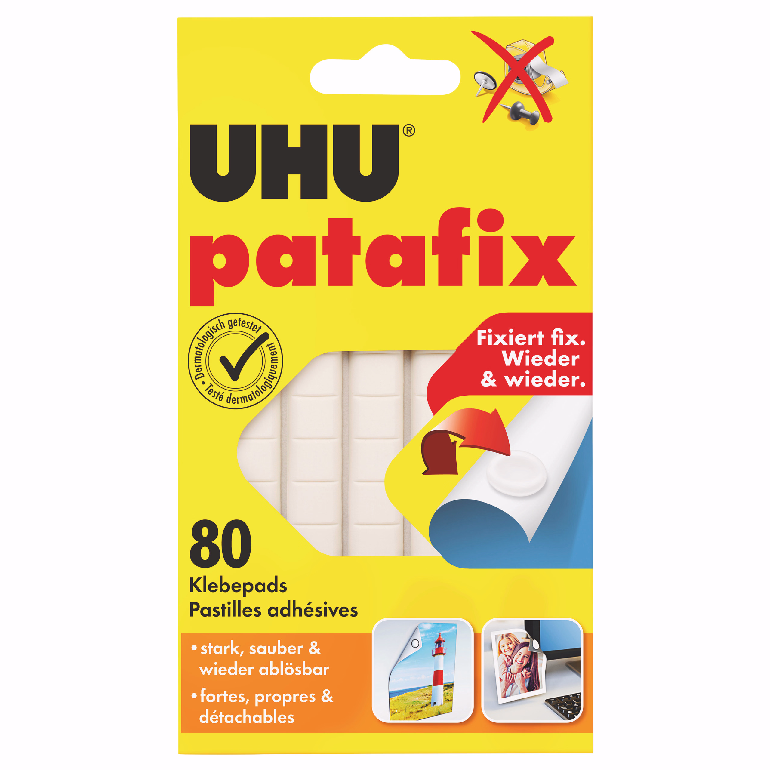 UHU patafix, 80 Stück