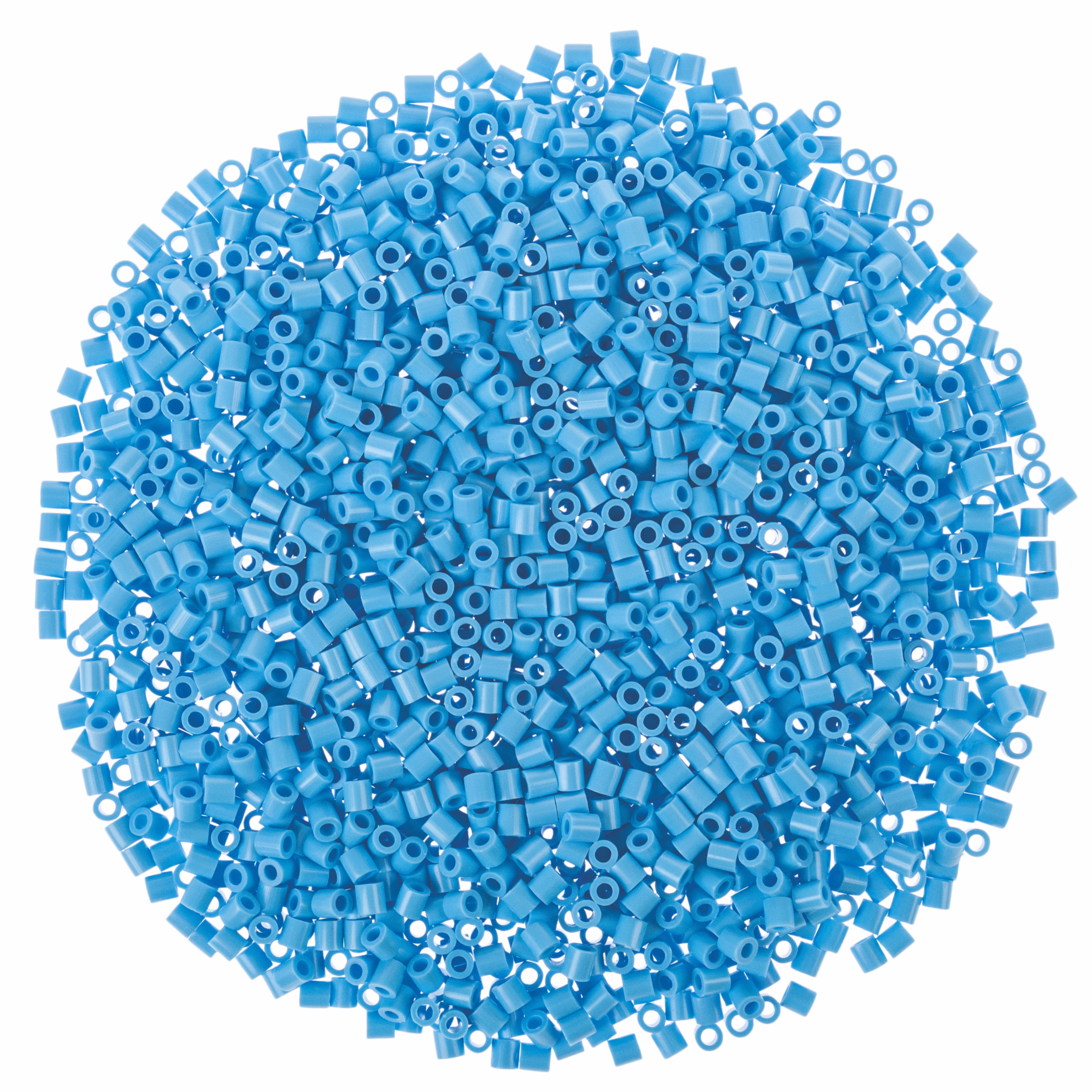 Cuentas para planchar azul claro, 6.000 ud.