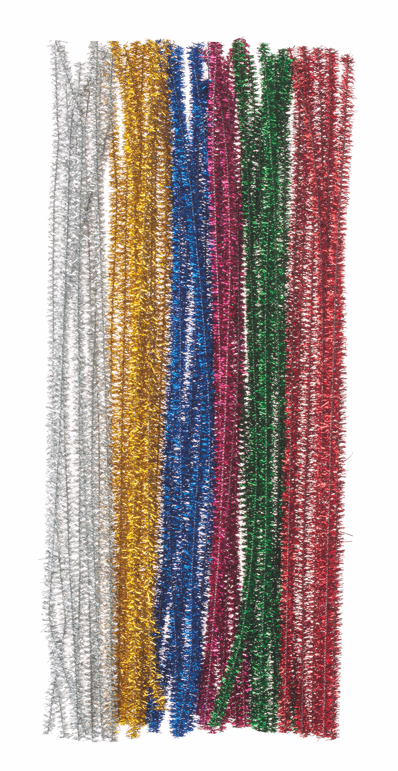 Limpiapipas metalizados (30 cm) 50 ud.