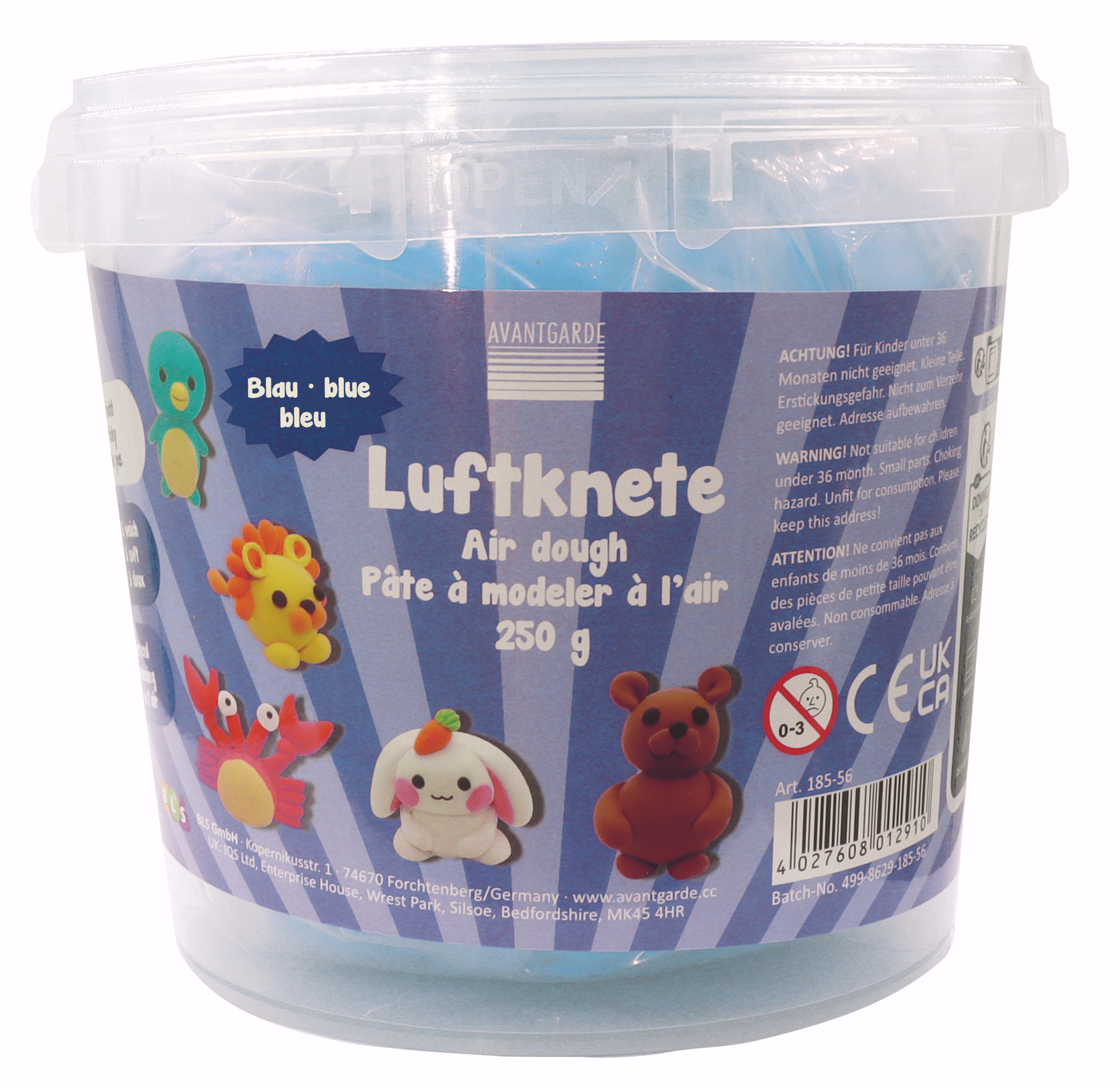 Pâte à modeler aérienne, La pâte..., bleu