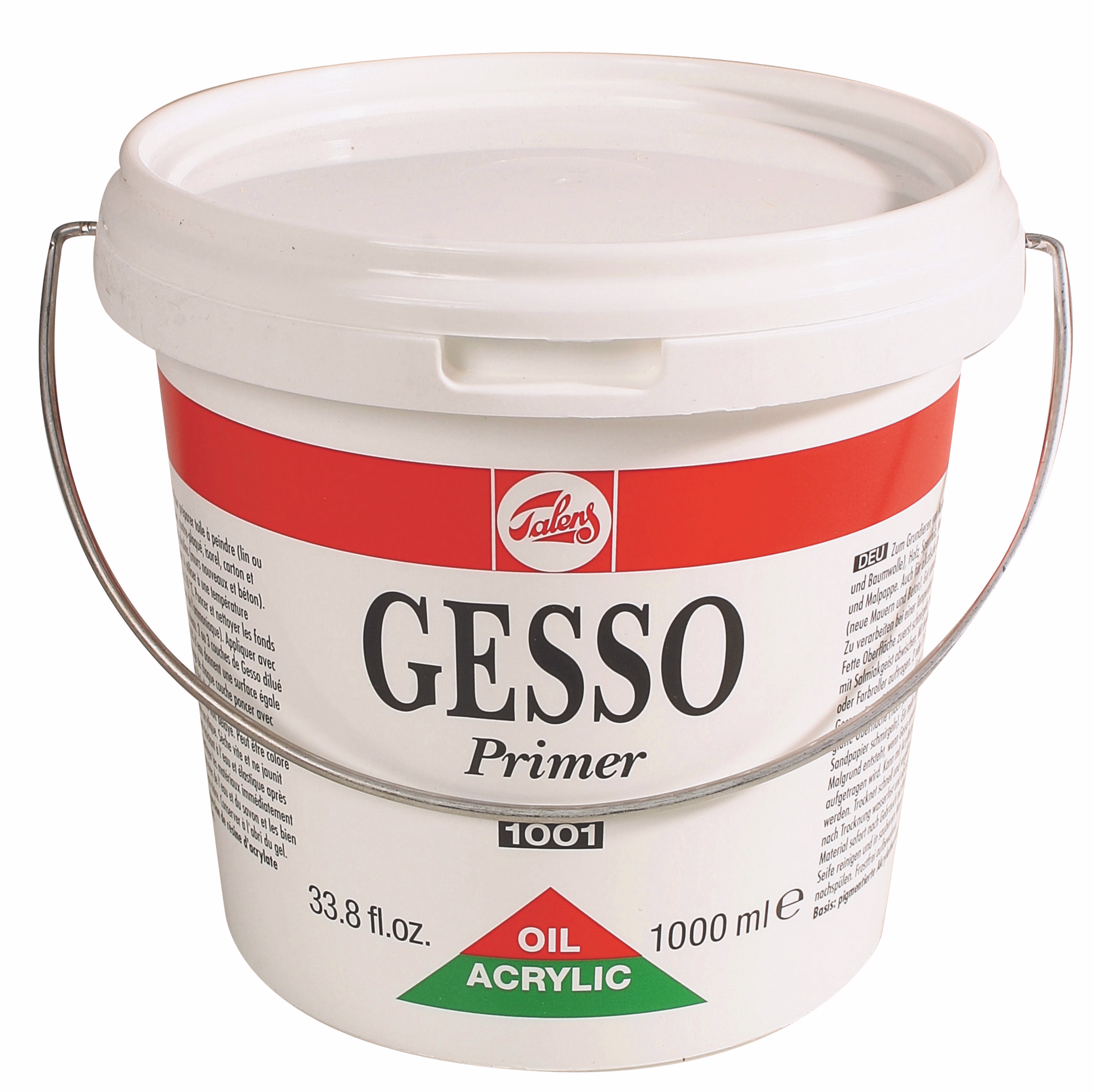 Peinture d'apprêt Talens Gesso Primer, 1000 ml