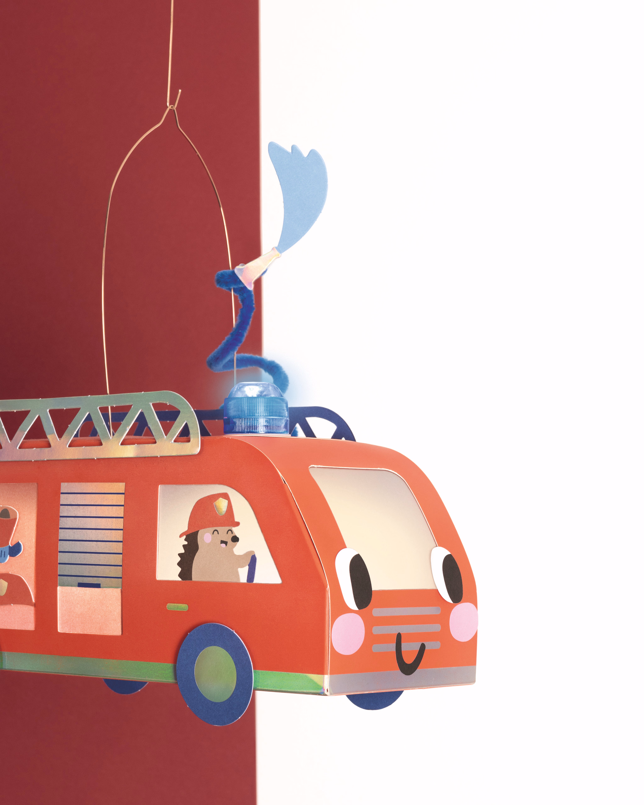 Luce blu a LED, con effetto lampeggia...,