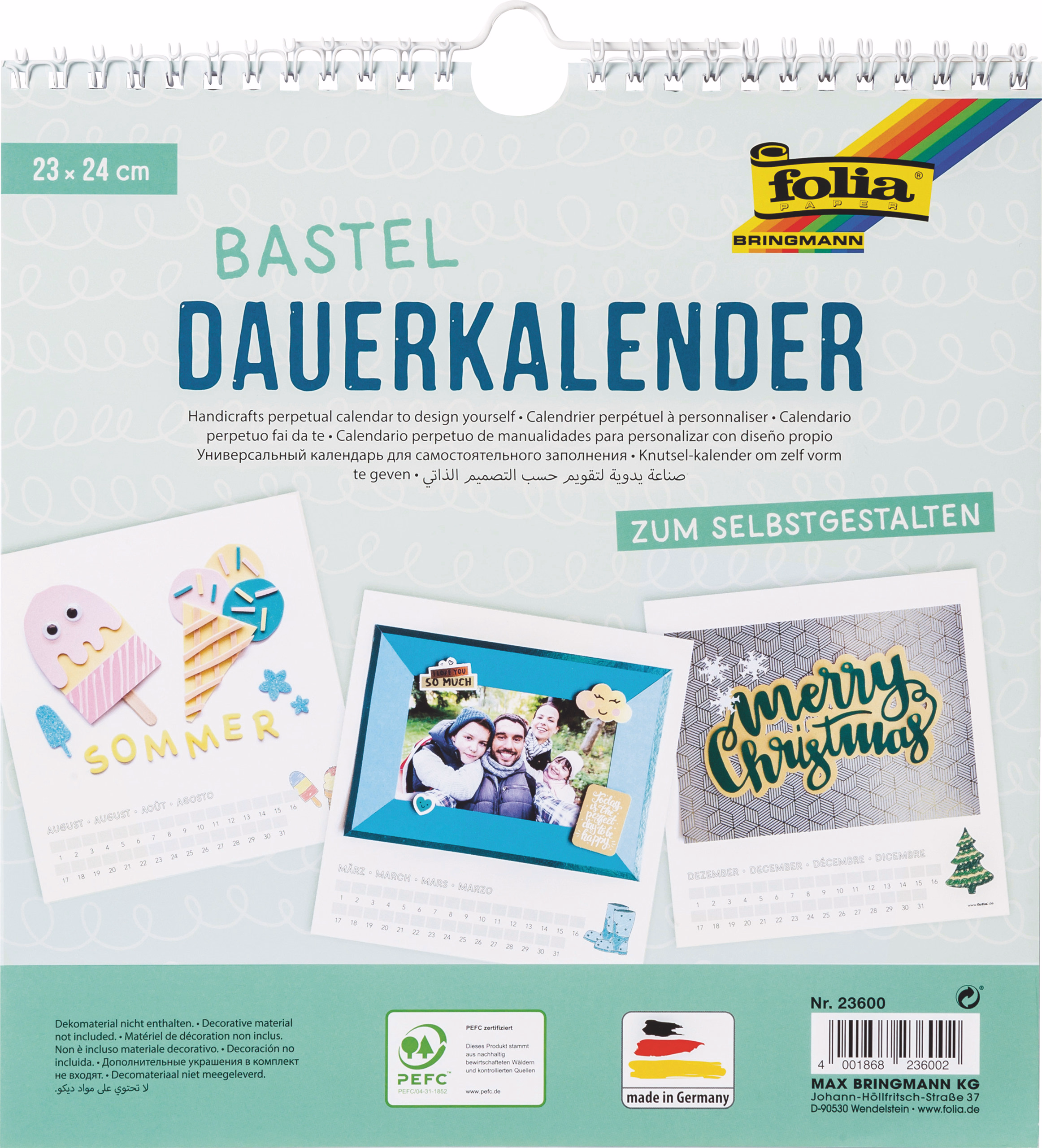 Calendrier à réaliser soi-même, A spi...,