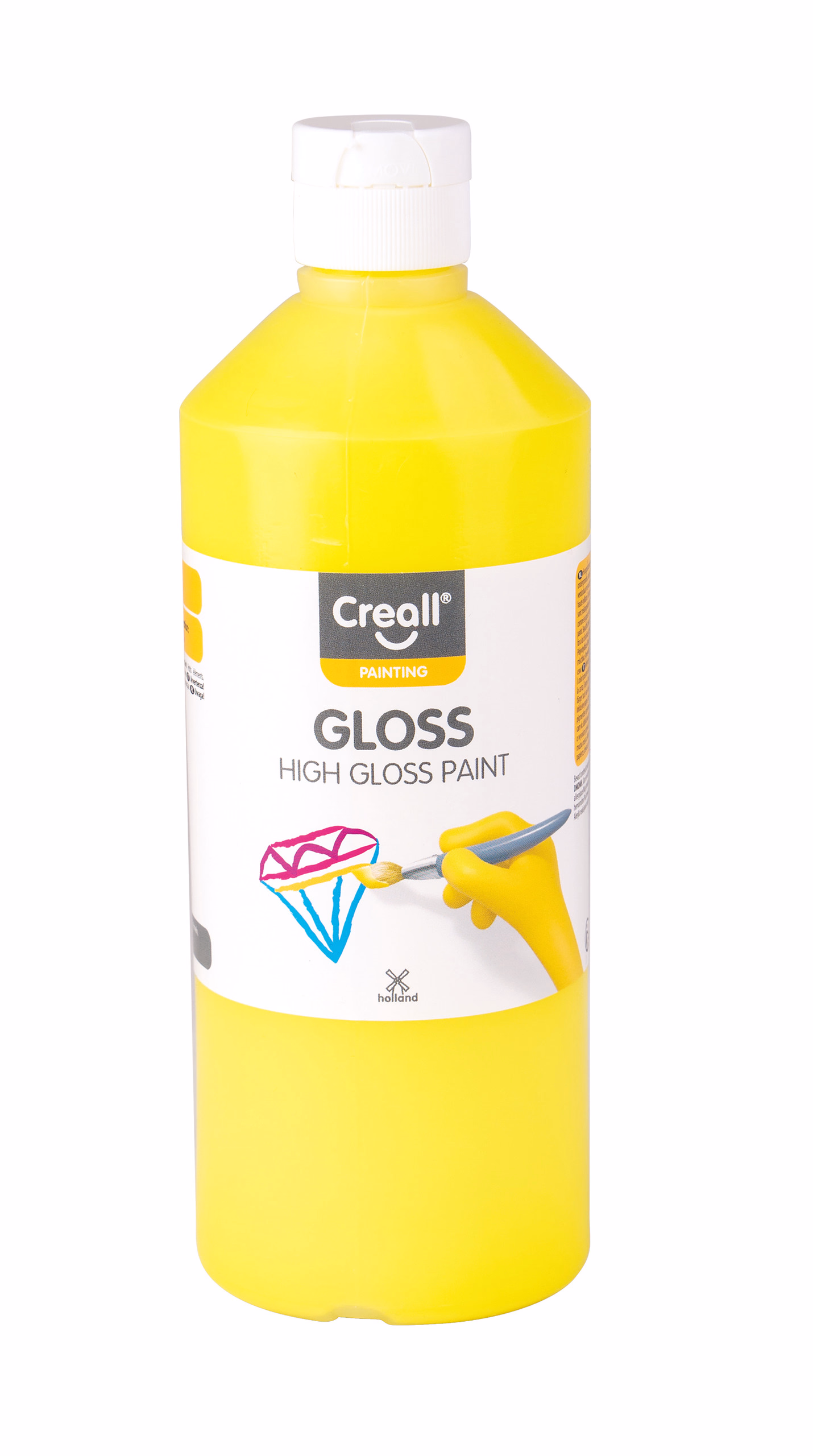 Creall Gloss Farbe, 500 ml hellgelb