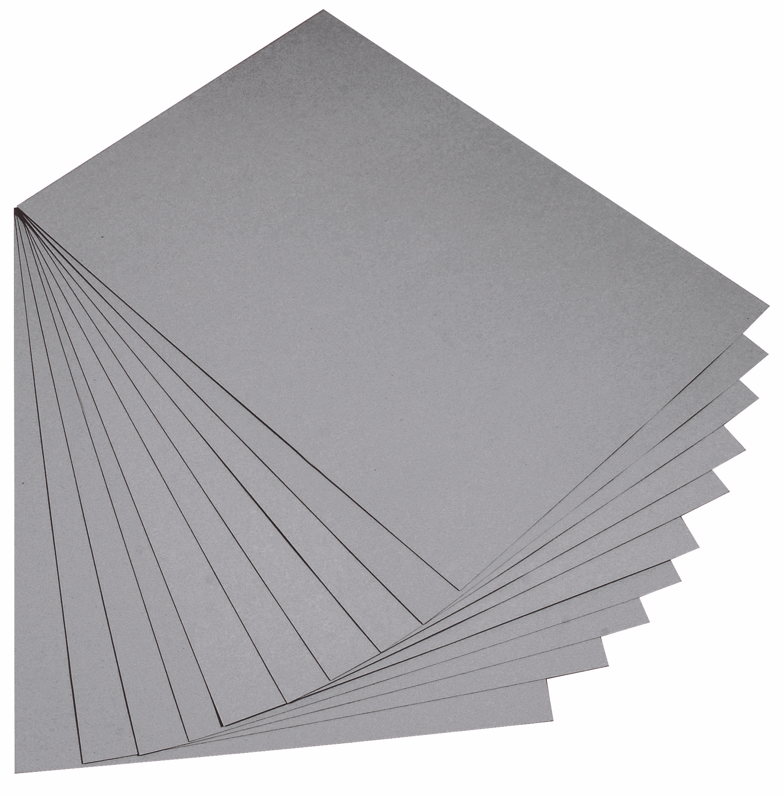 Tonkarton, 10 Bogen steingrau (50 x 70 cm)