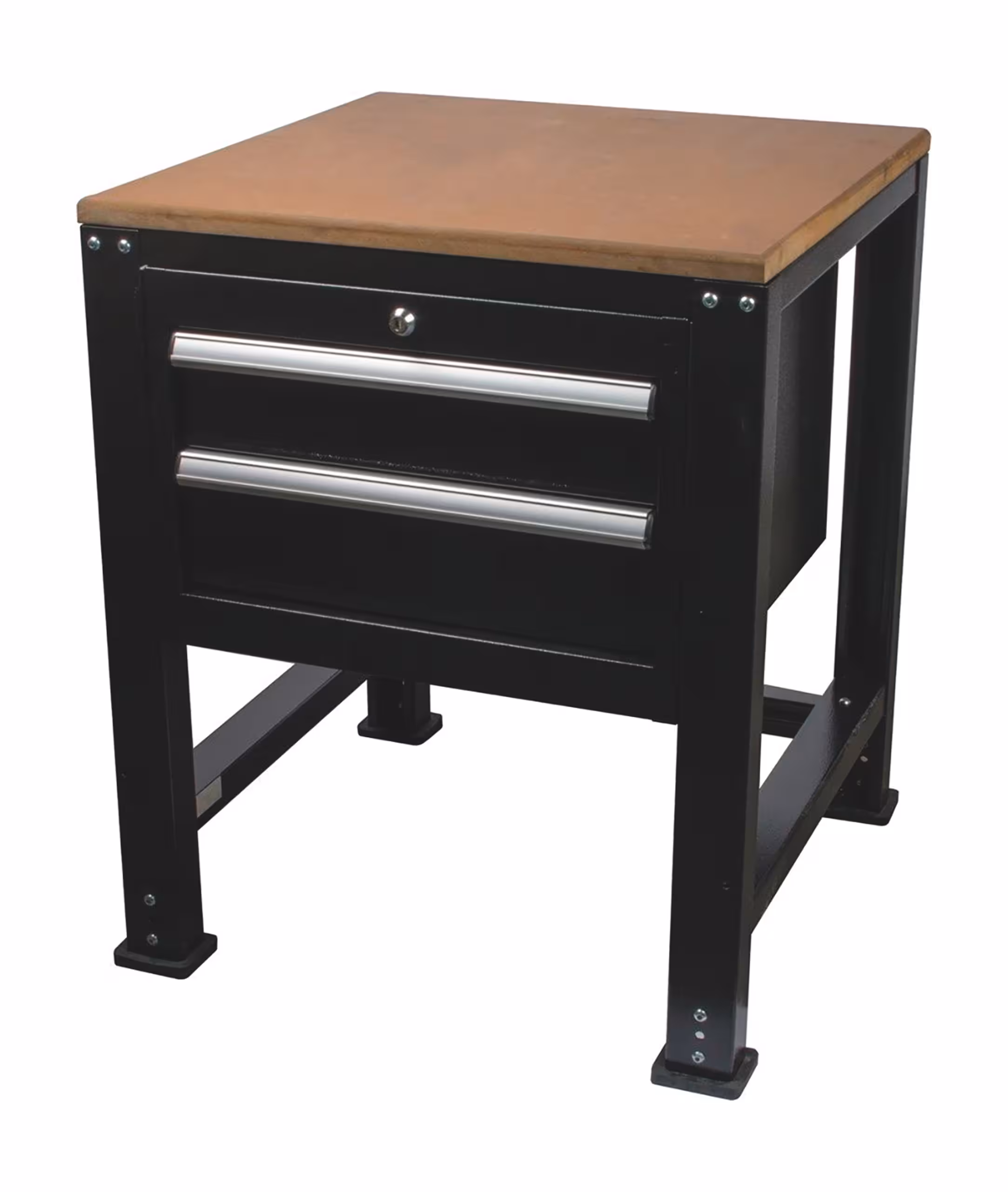 Werktafel/onderstel (70 x 70 cm) met 2 laden