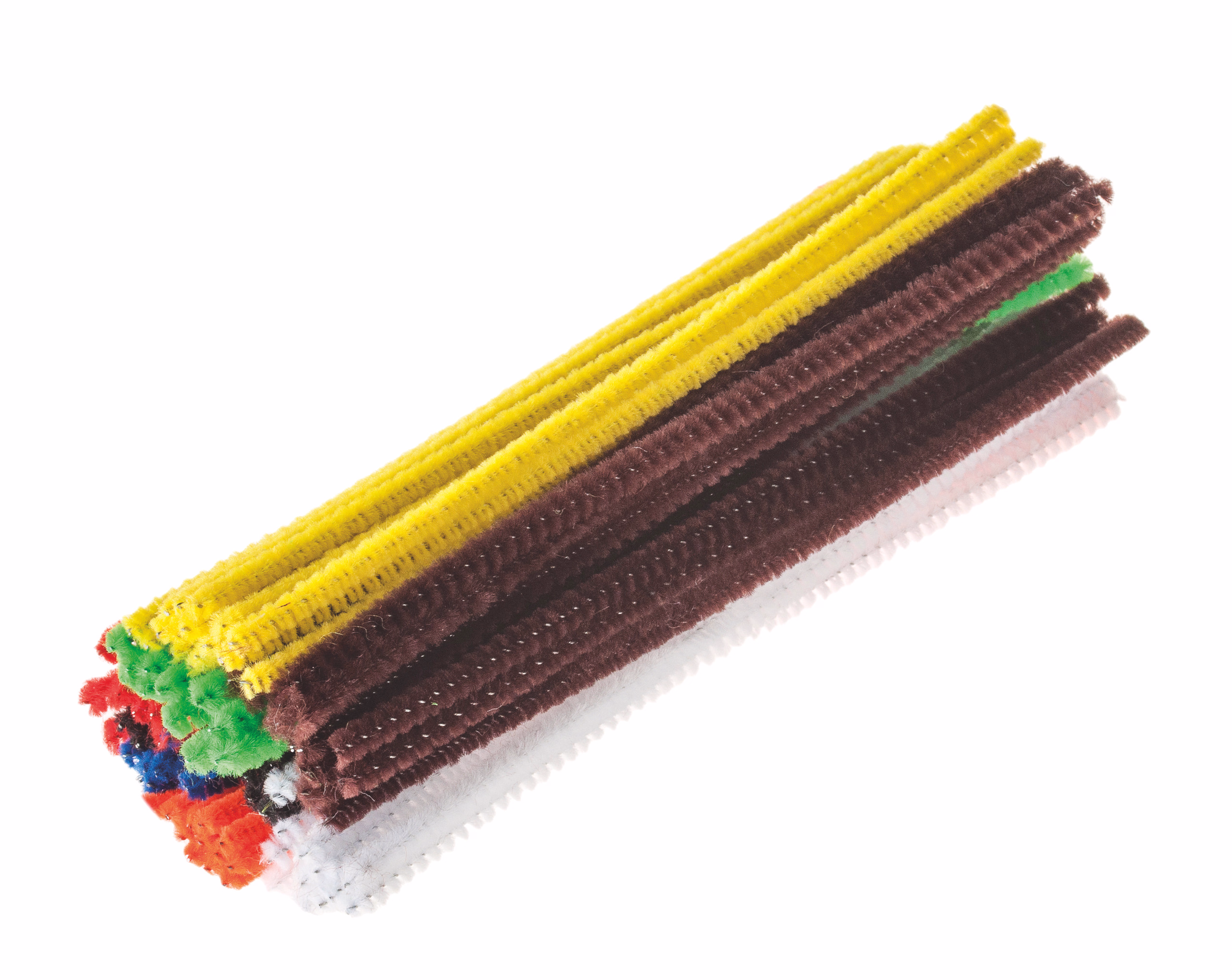 Chenilledraht, 100 Stück bunt sortiert (ca. 3 mm)