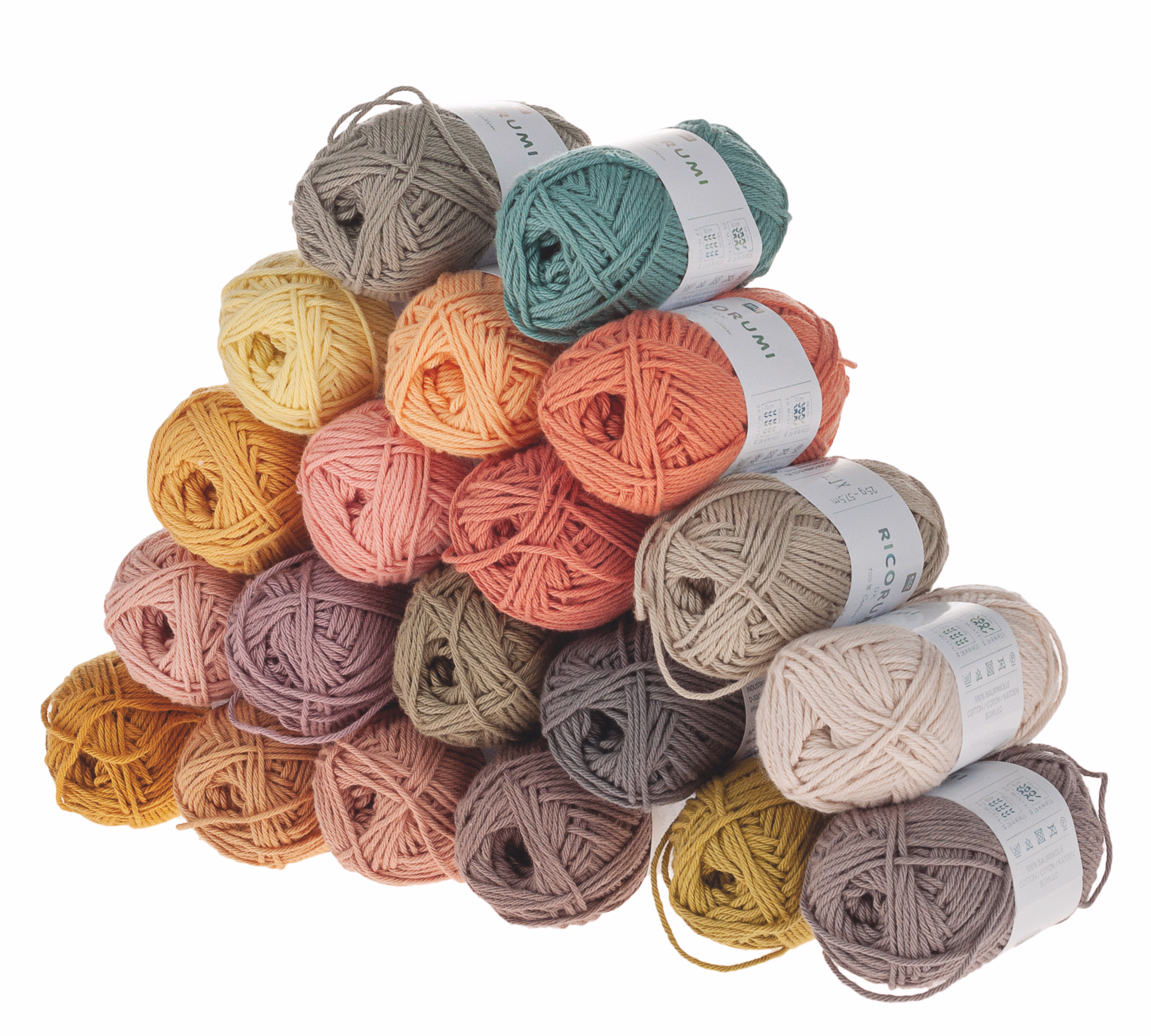 Ricorumi Baumwollgarn, 20 Knäuel Limited 25g/57,5m