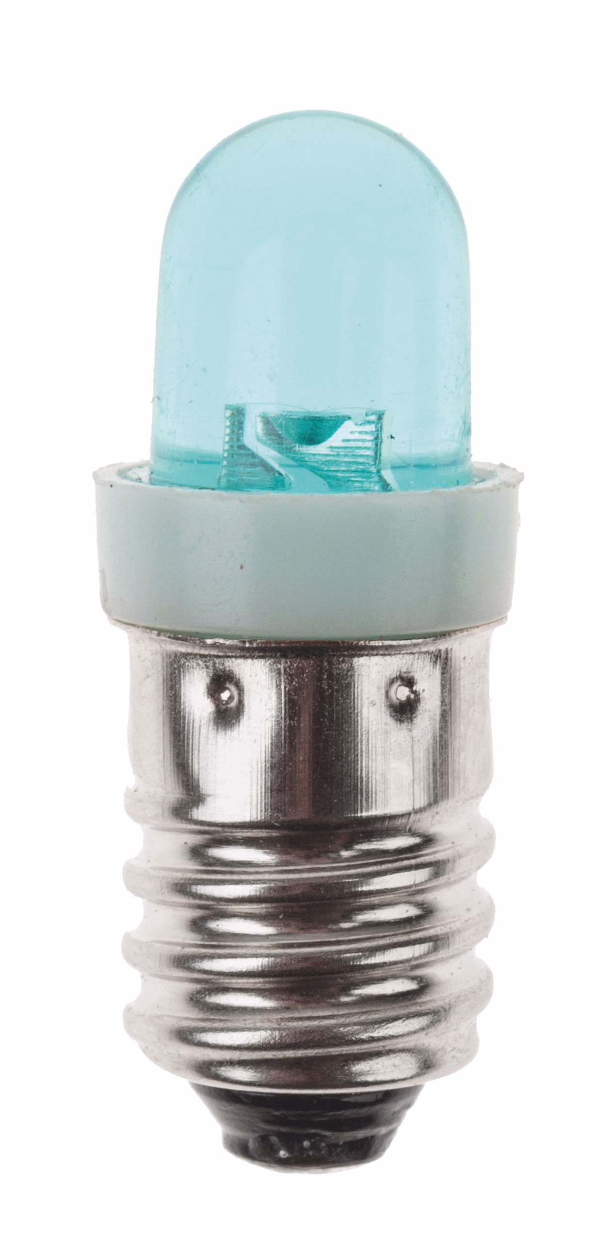 LEDs, 10 Stück blau E10 Fassung (8 mm)