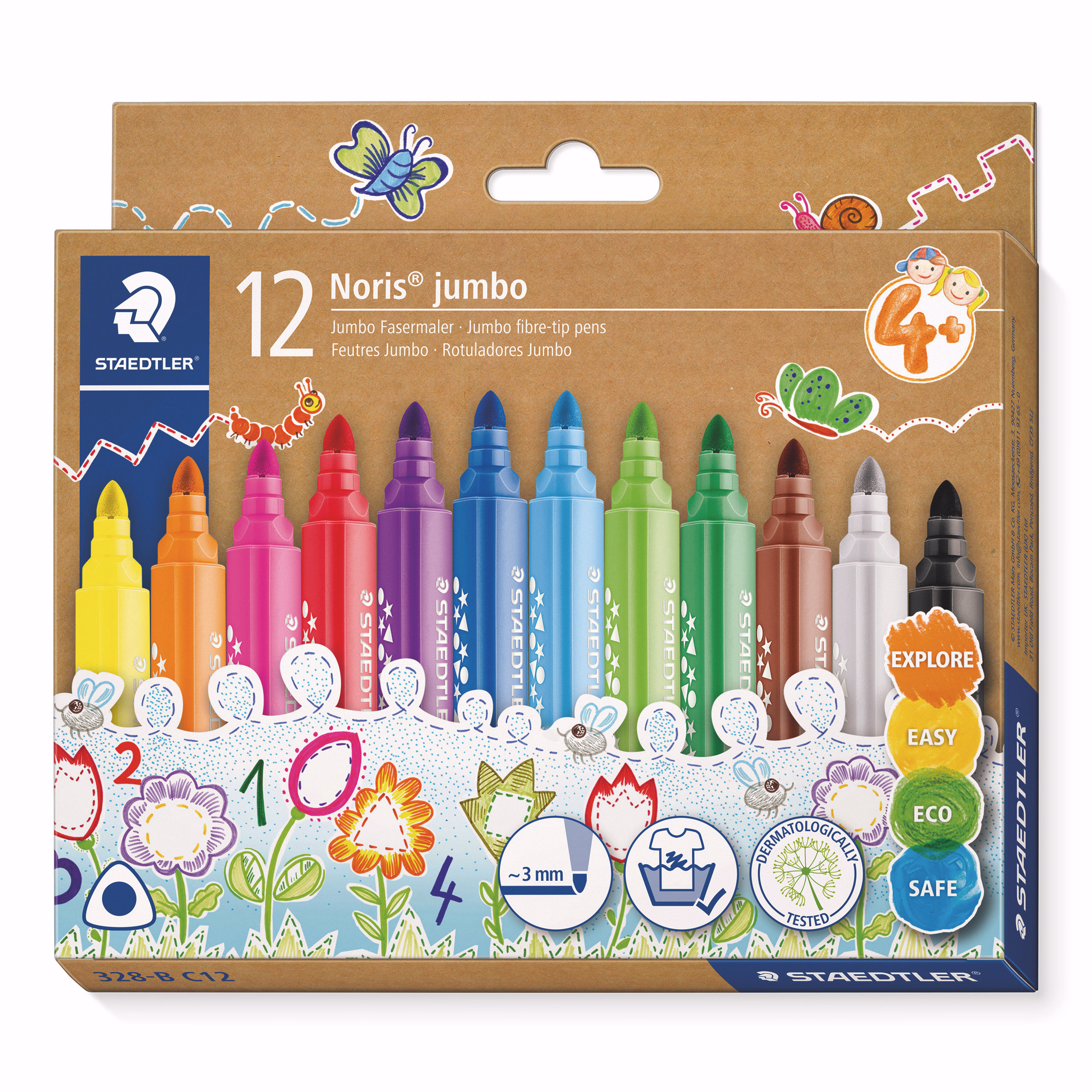 Rotuladores Jumbo STAEDTLER®, 12 ud.