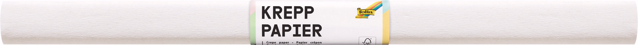 Crêpepapier (50 x 250 cm) wit