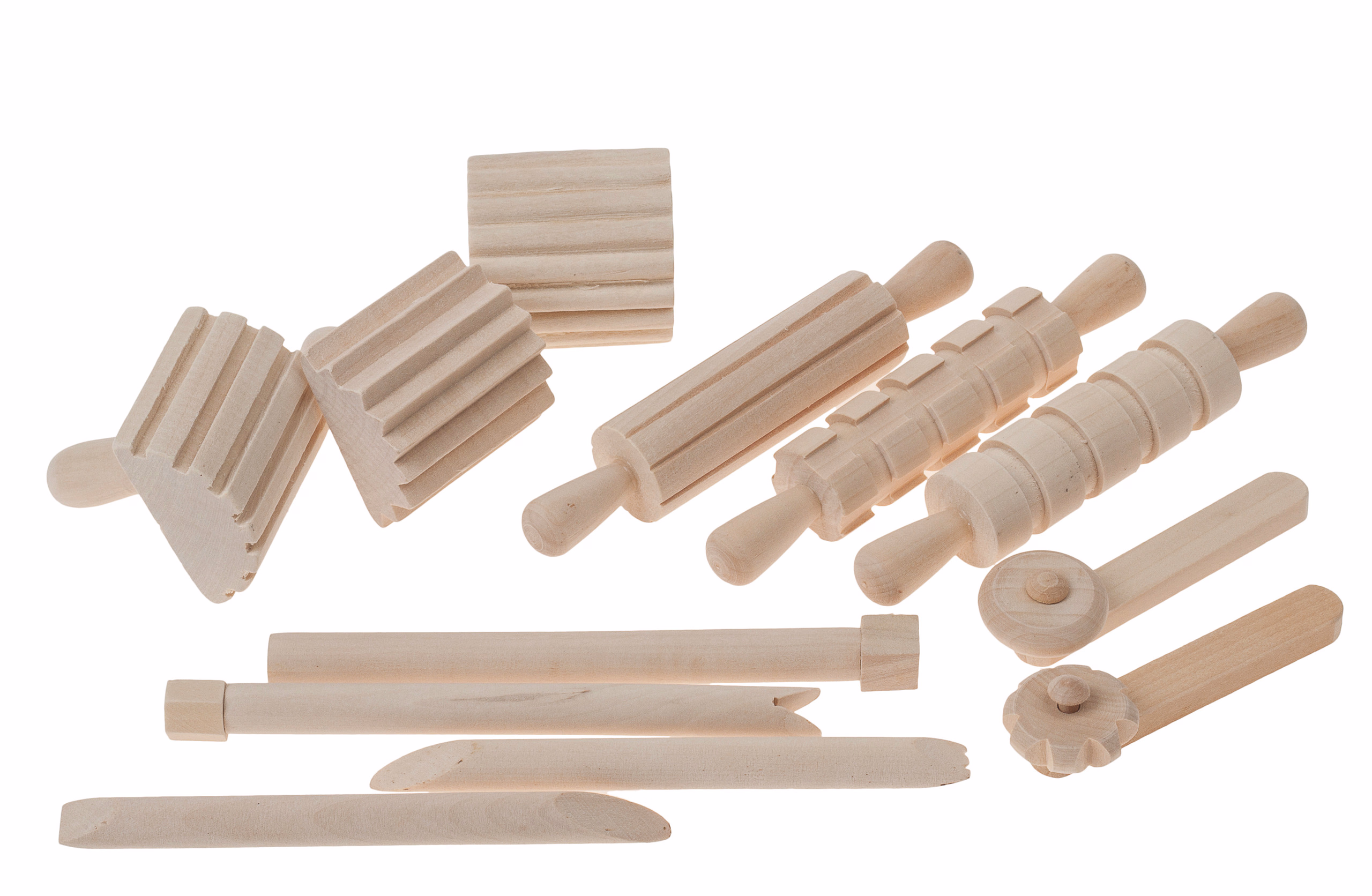 Holz Modellierwerkzeug - Set, 12-teilig