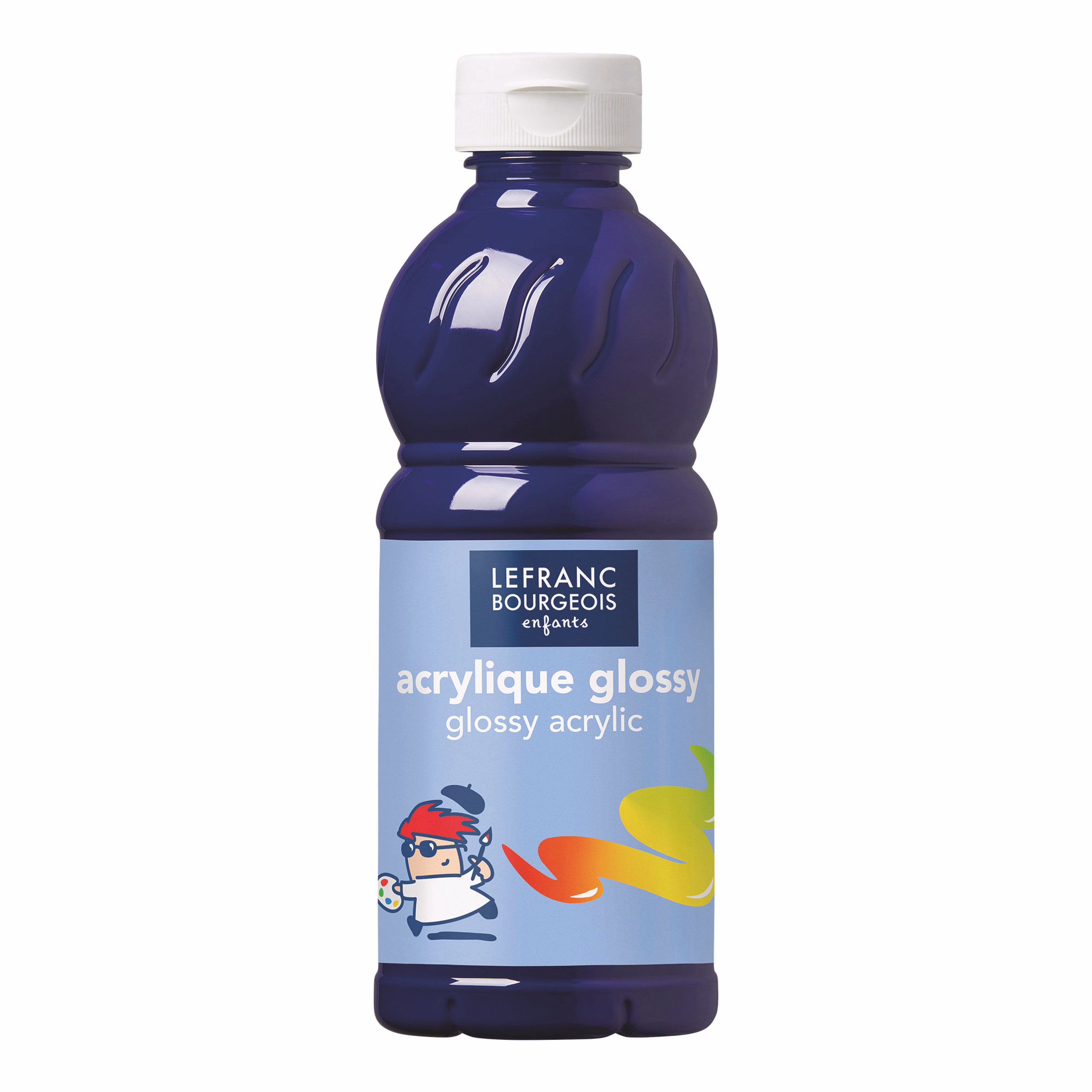 Acrylfarbe glänzend Glossy, 500 ml ultramarinblau