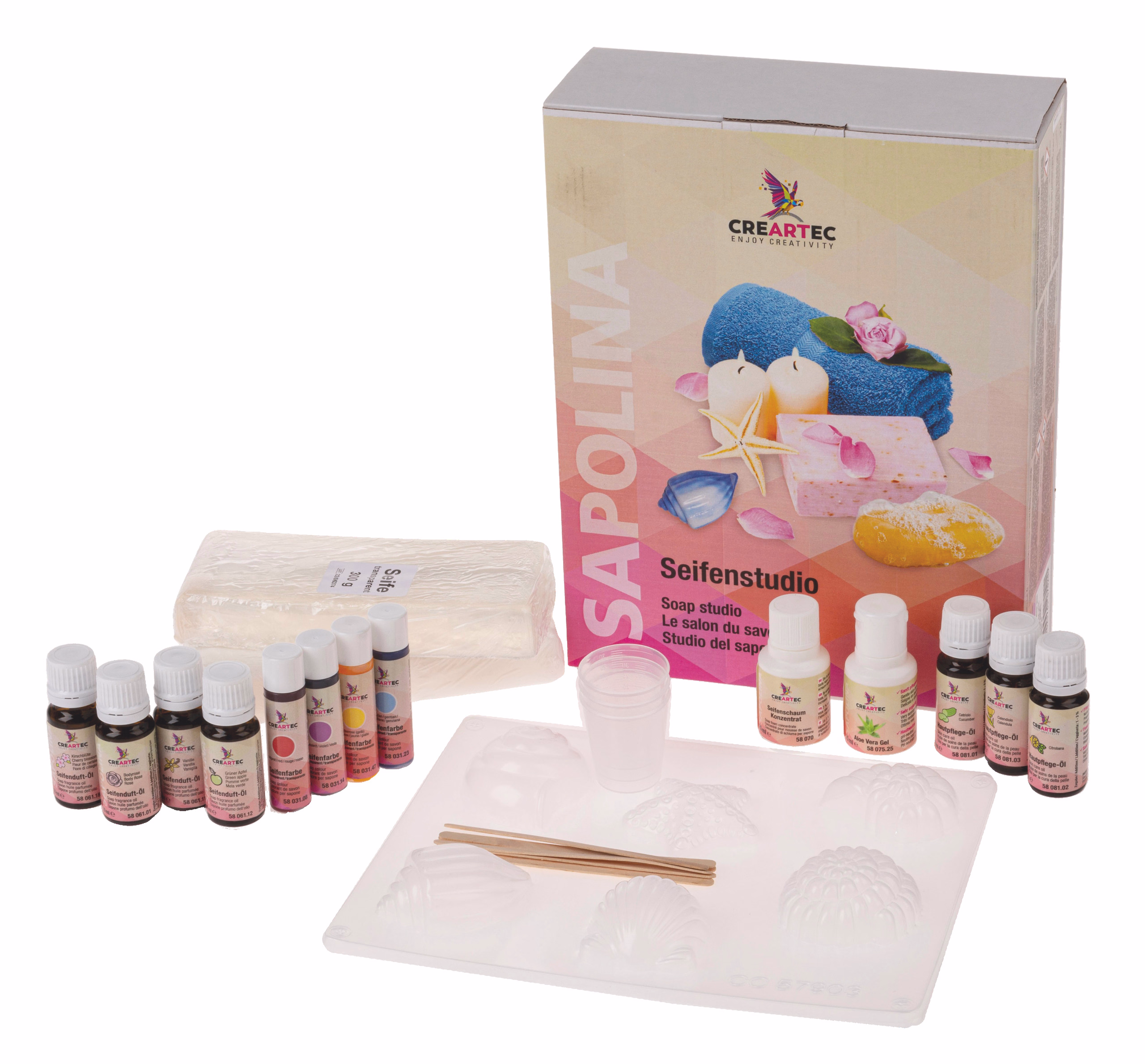 Set de moulage de savons XXL, Contenu...,