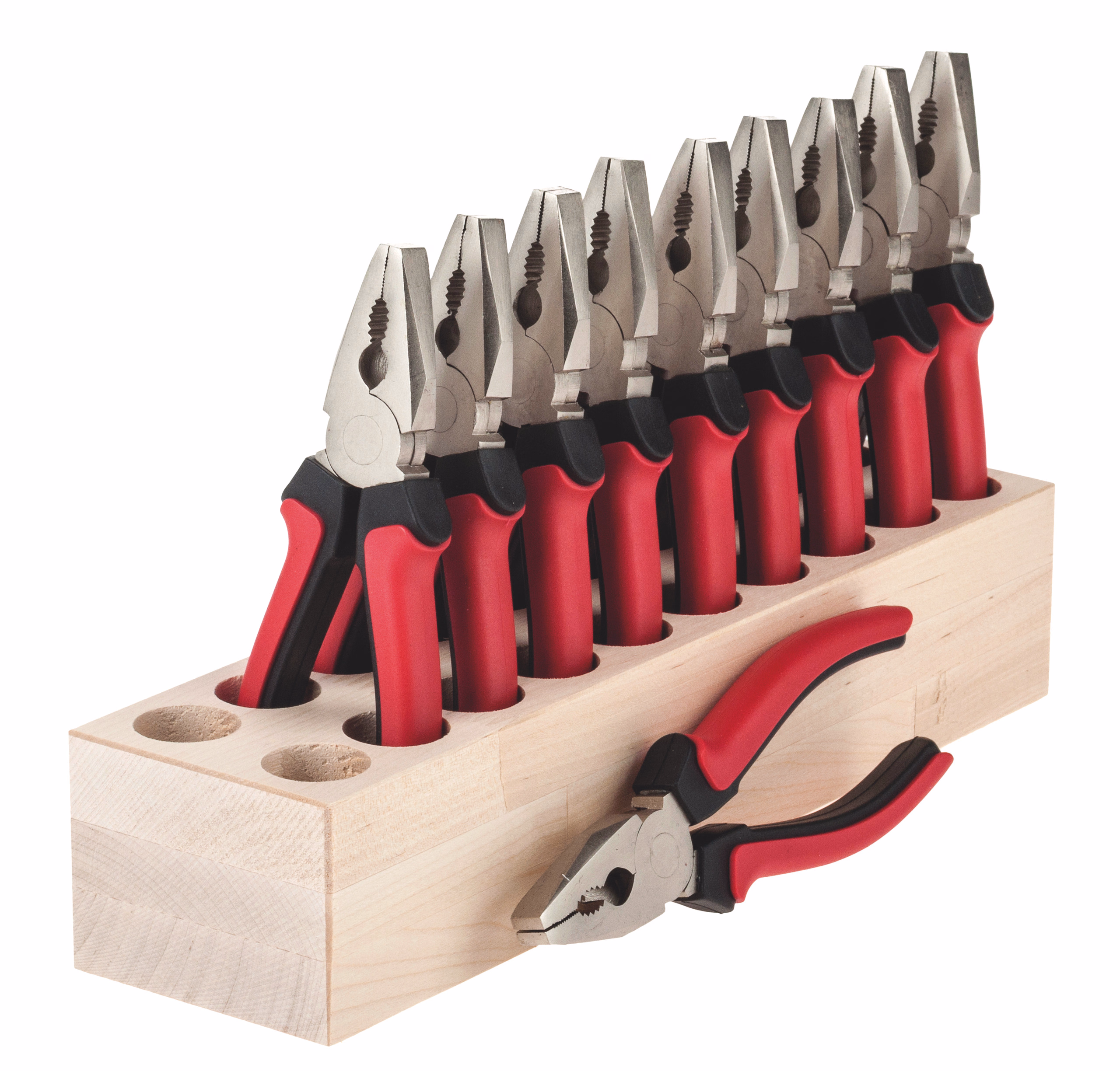 Set risp. 10 pinze universali + blocco custodia