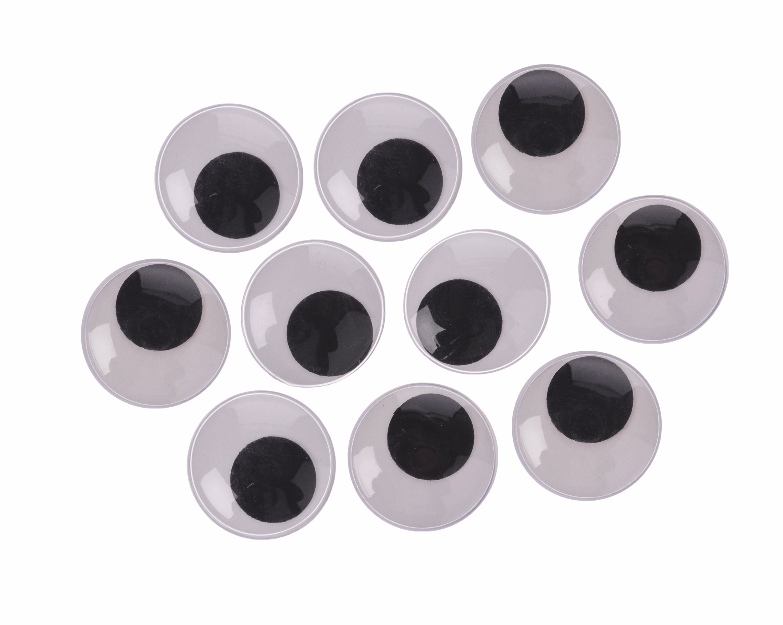 Yeux mobiles (35 mm), 10 pièces rond