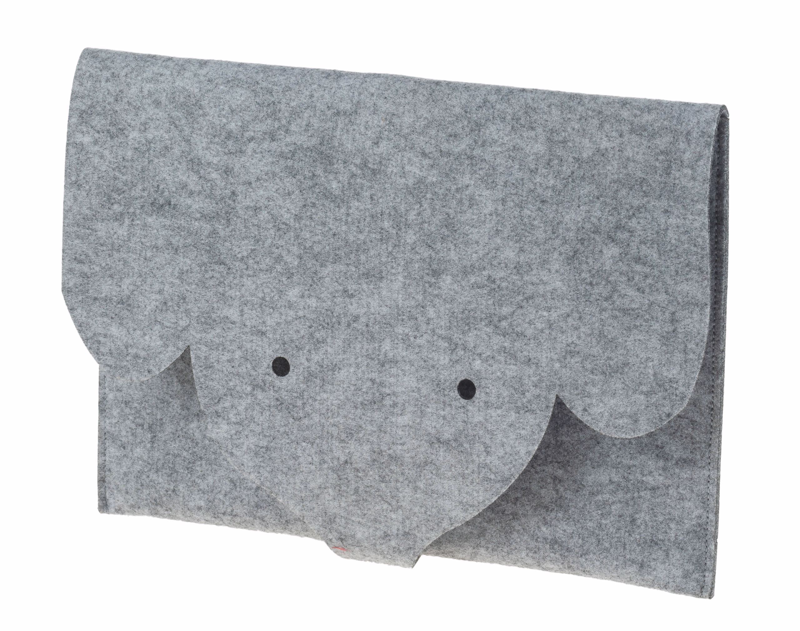 Filztasche Elefant grau meliert (35 x 25 cm)