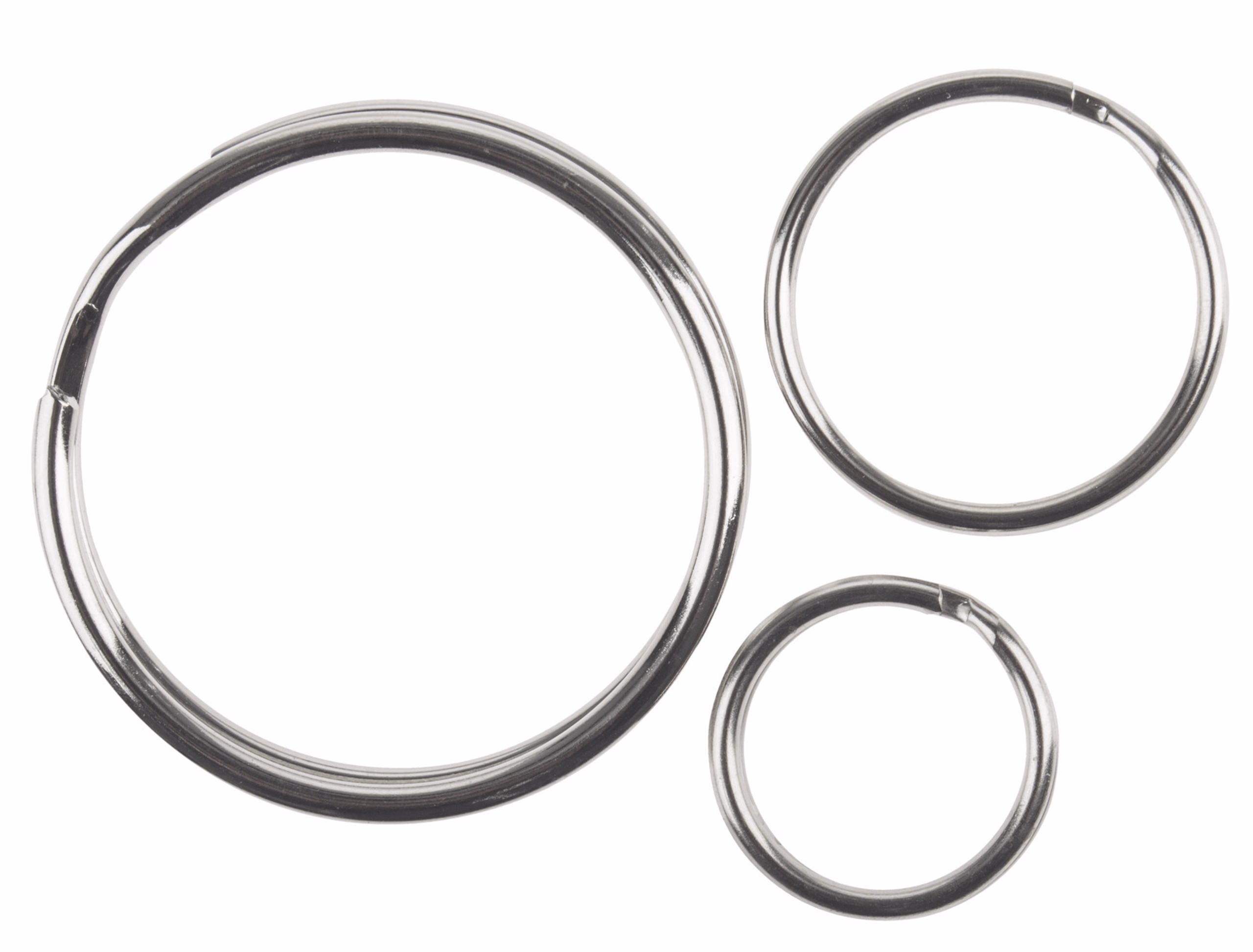 Anneaux pour clefs, 30 pièces (15-30 mm)