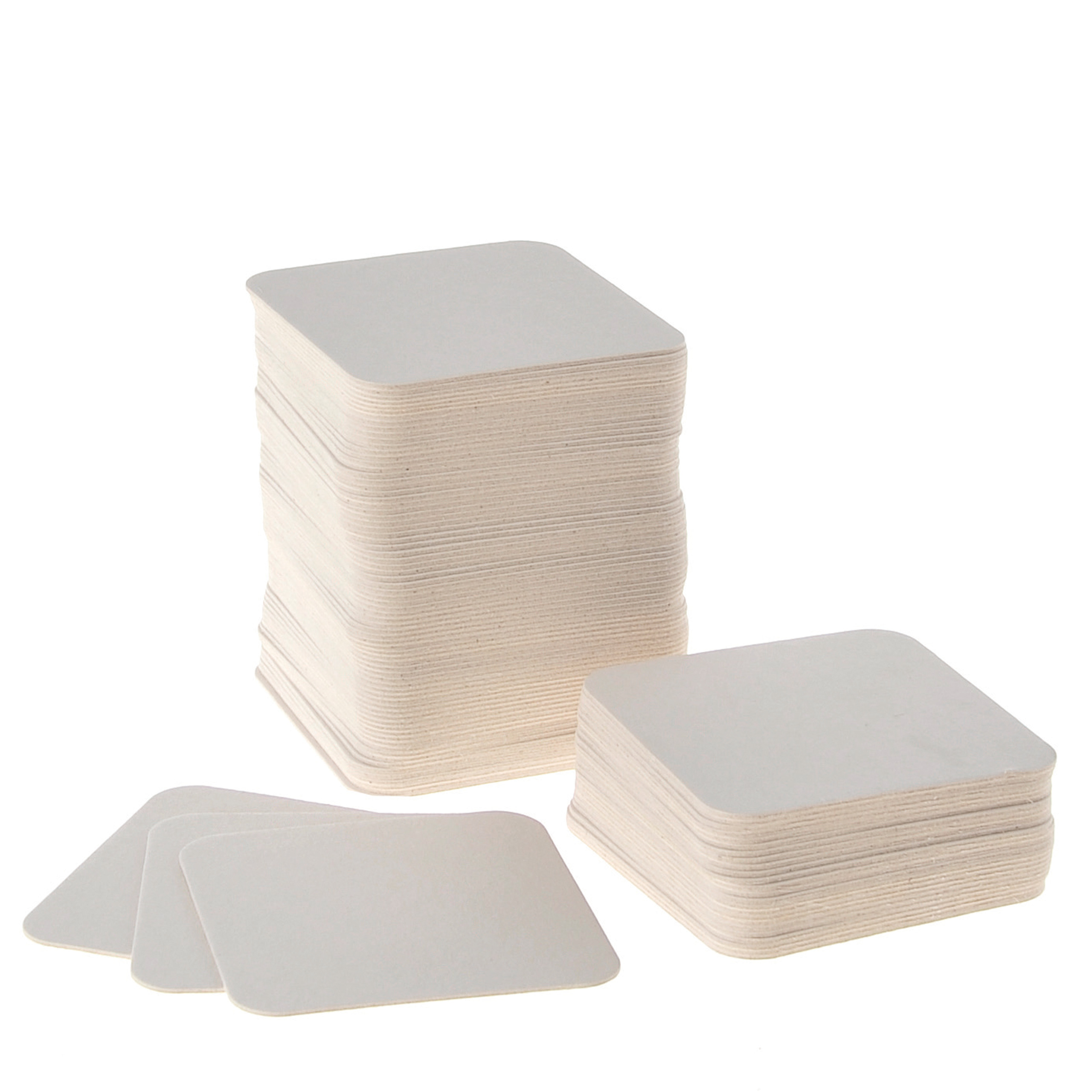 Bierviltjes, blanco (93 x 93 mm) 100 stuks