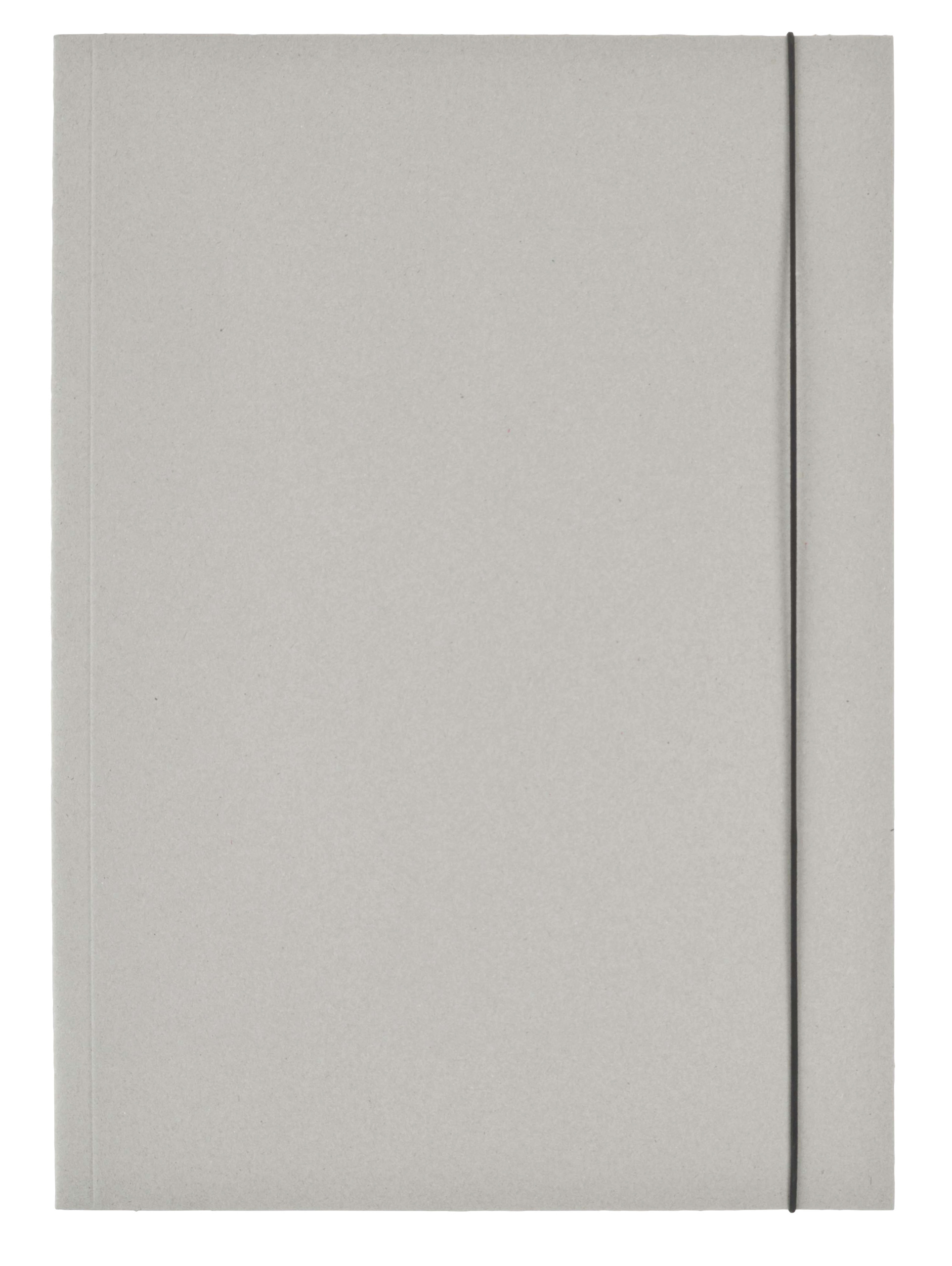 Chemise de classement, carton gris avec élastique DIN A2