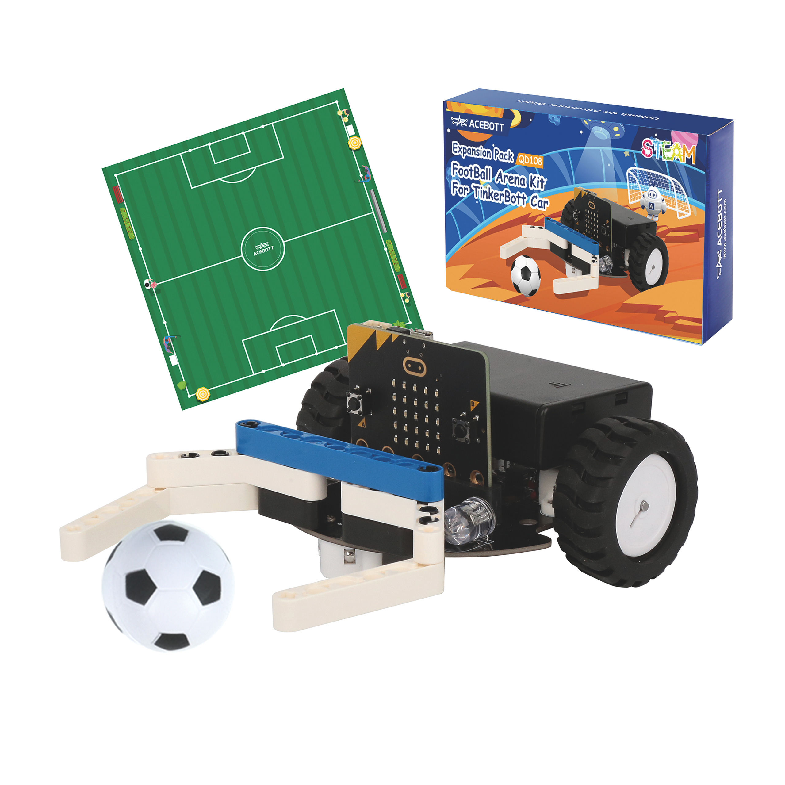 Acebott Football car kit voor TinkerBott