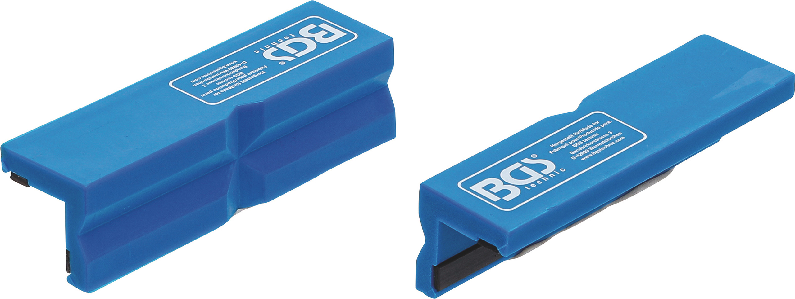 Par de mordazas de protección, plast.imant., 100mm