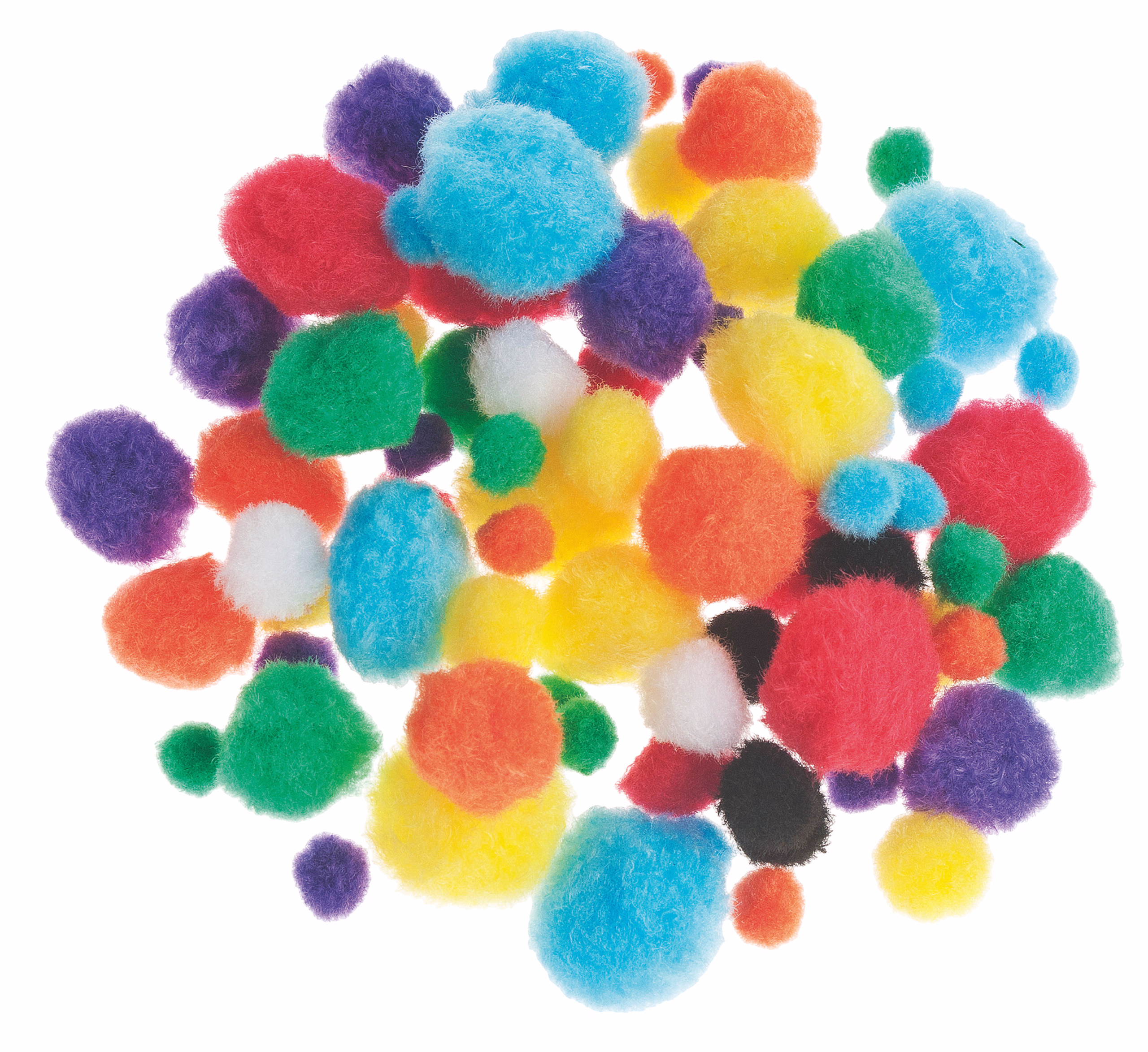 Pompons, 78er-Set (10-25 mm)