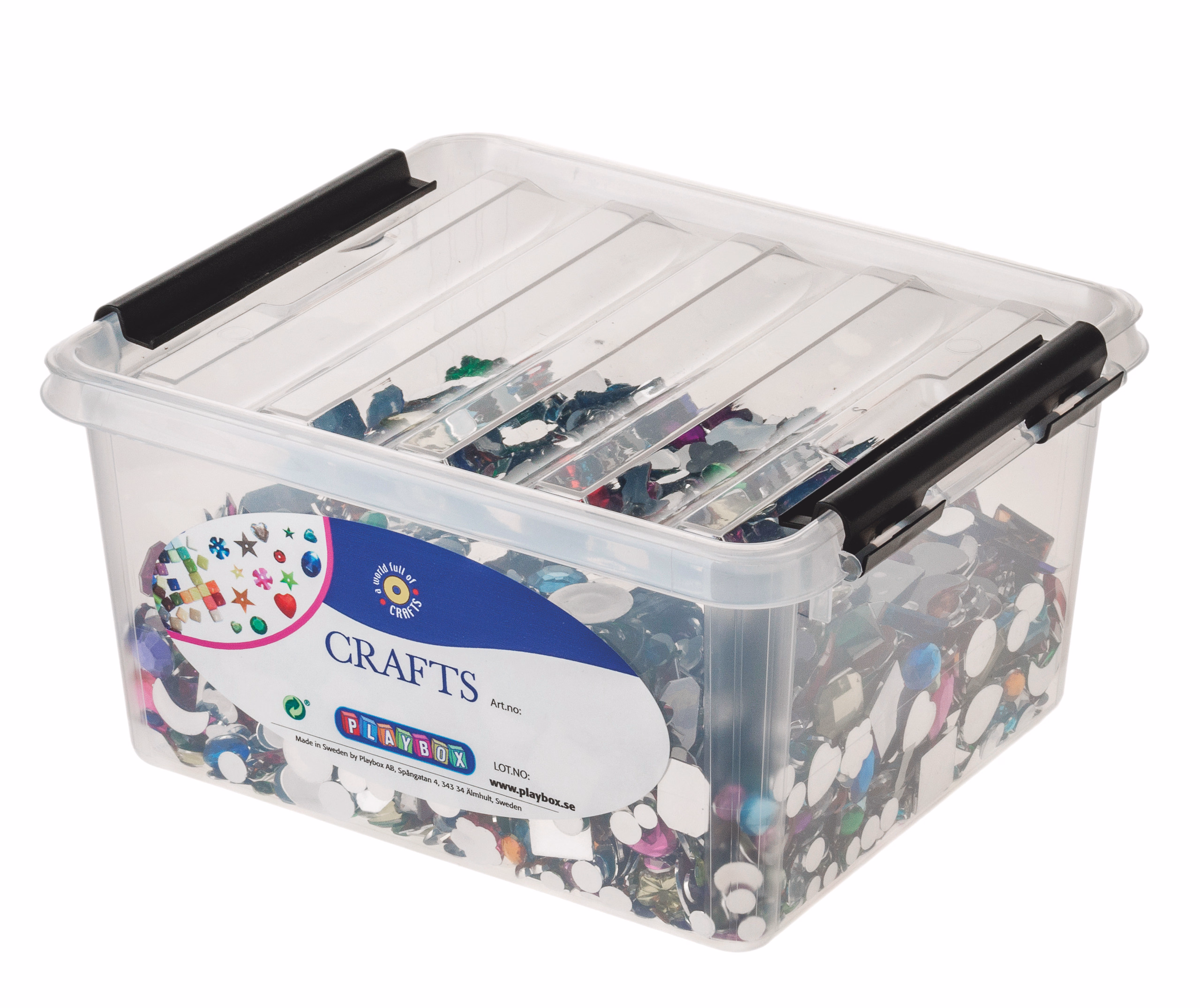 Schmucksteine Box, 5000 Stück bunt sortiert