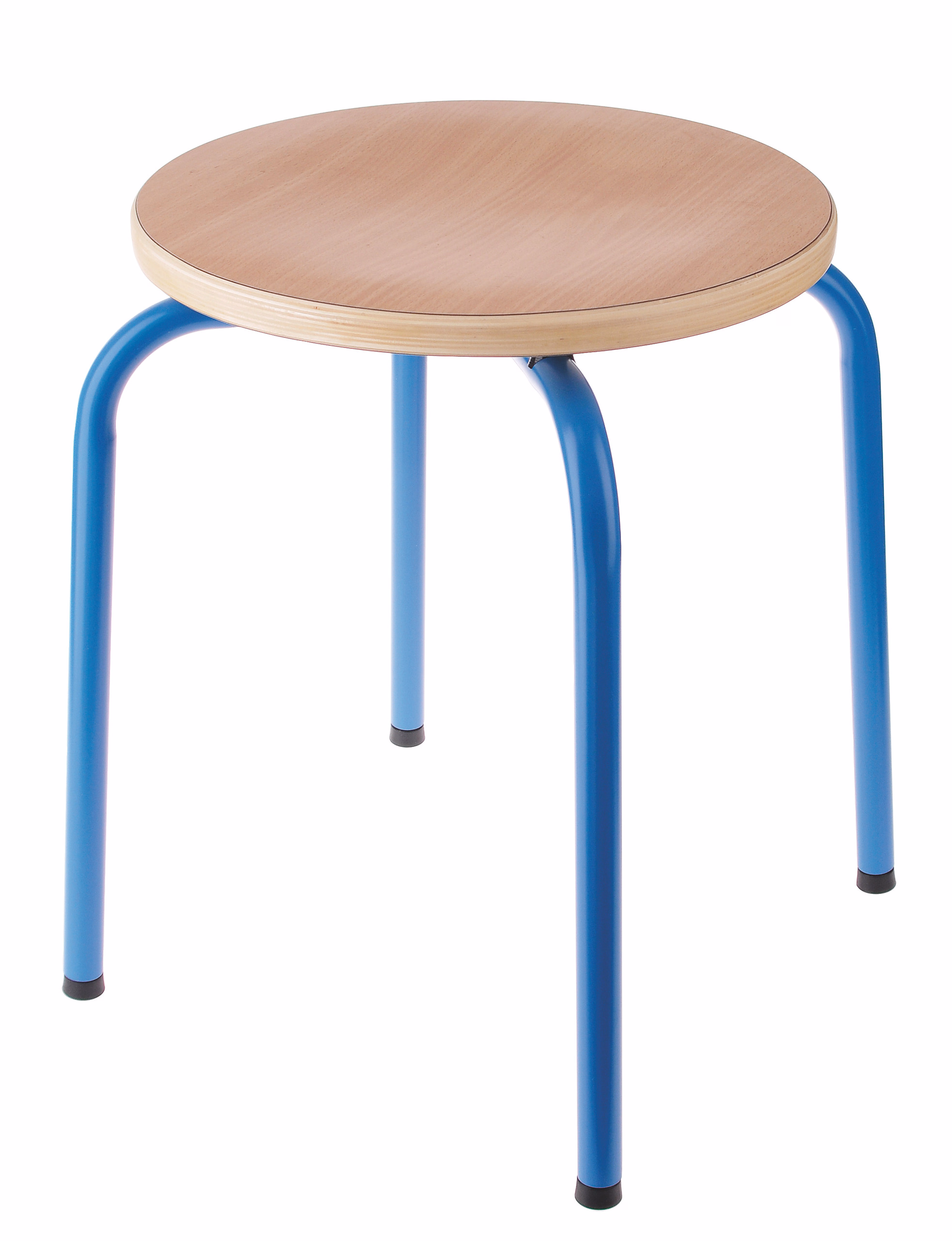 Sgabello con tubi d'acciaio (altezza 47 cm)