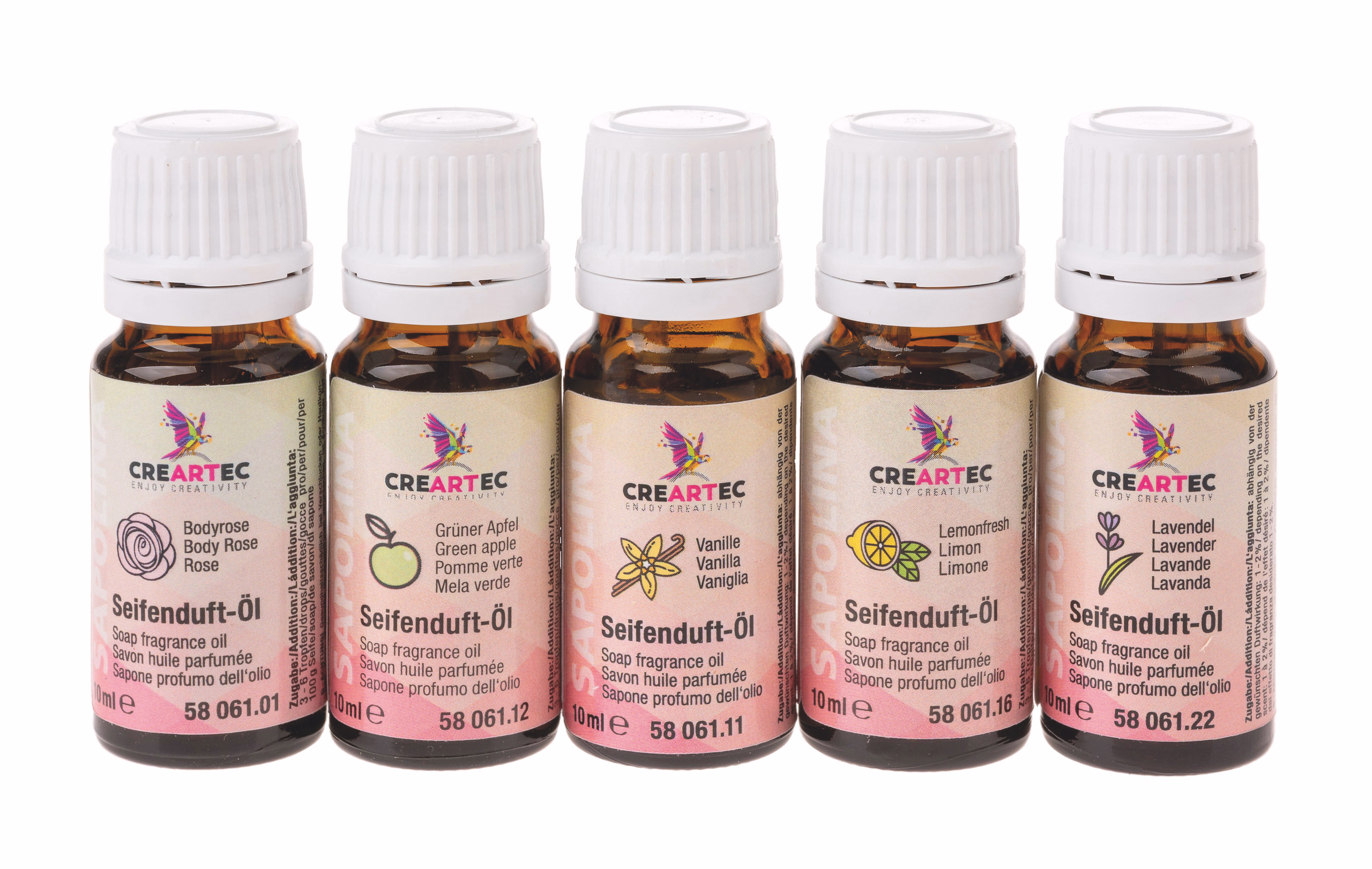 Sparset: 5 x 10 ml Seifen-Duftöl