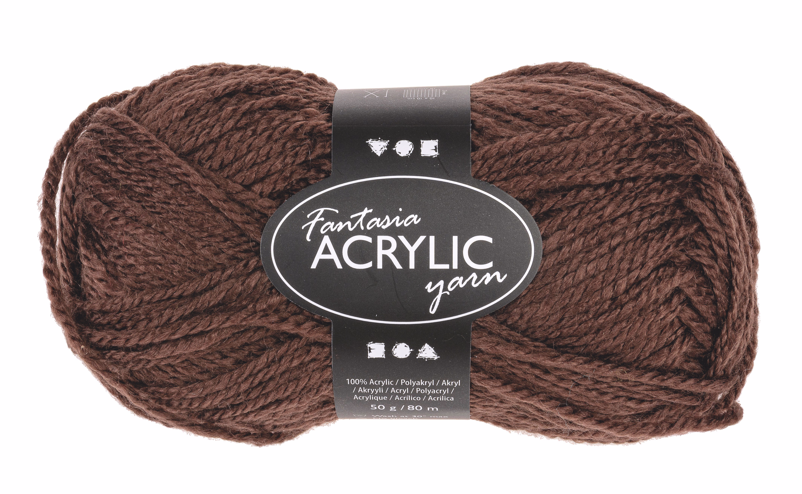 Fil à tricoter - Fantasia, Le fi..., brun