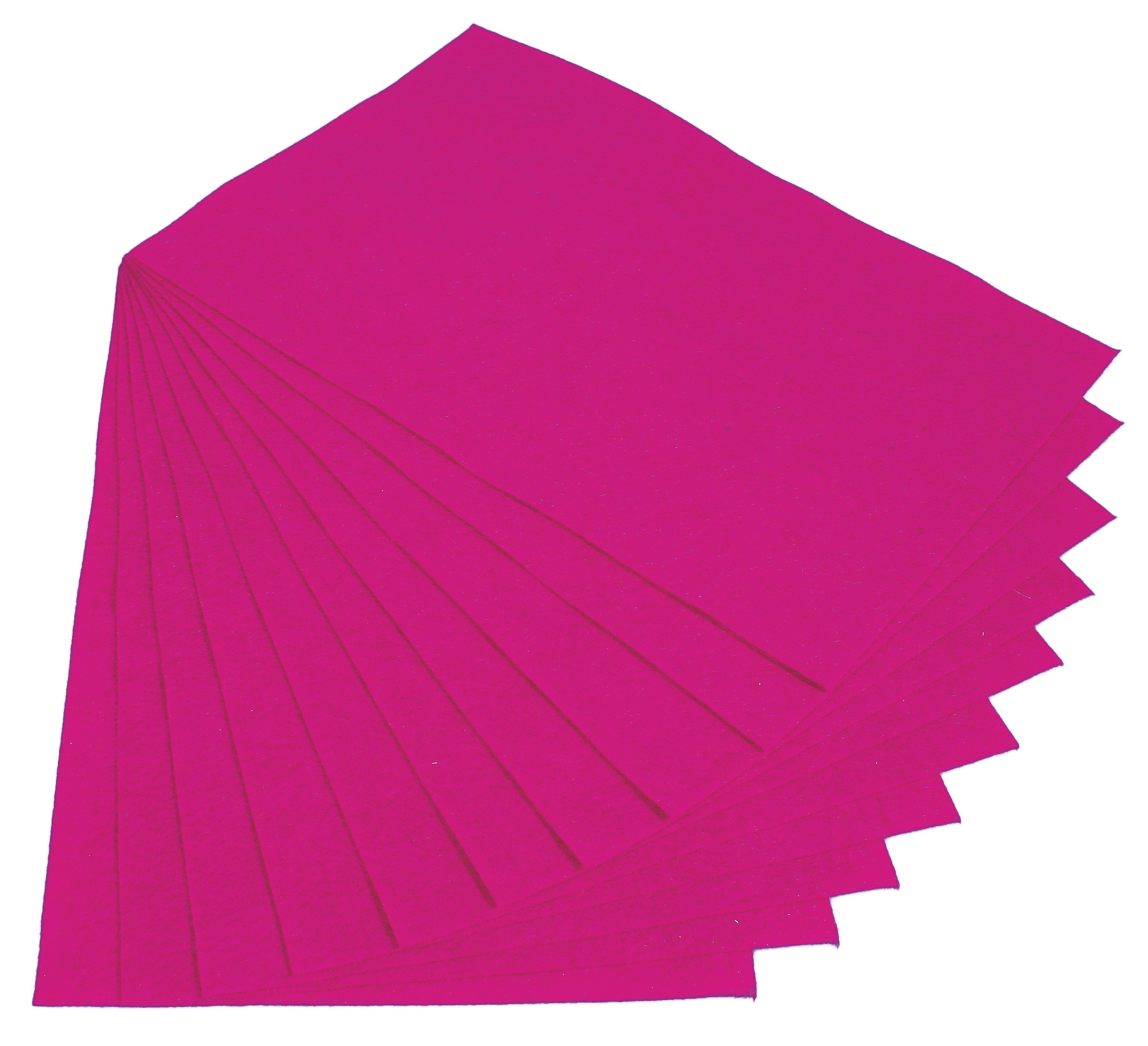 Bastelfilz, 10 Platten pink (1,5 x 200 x 300 mm)